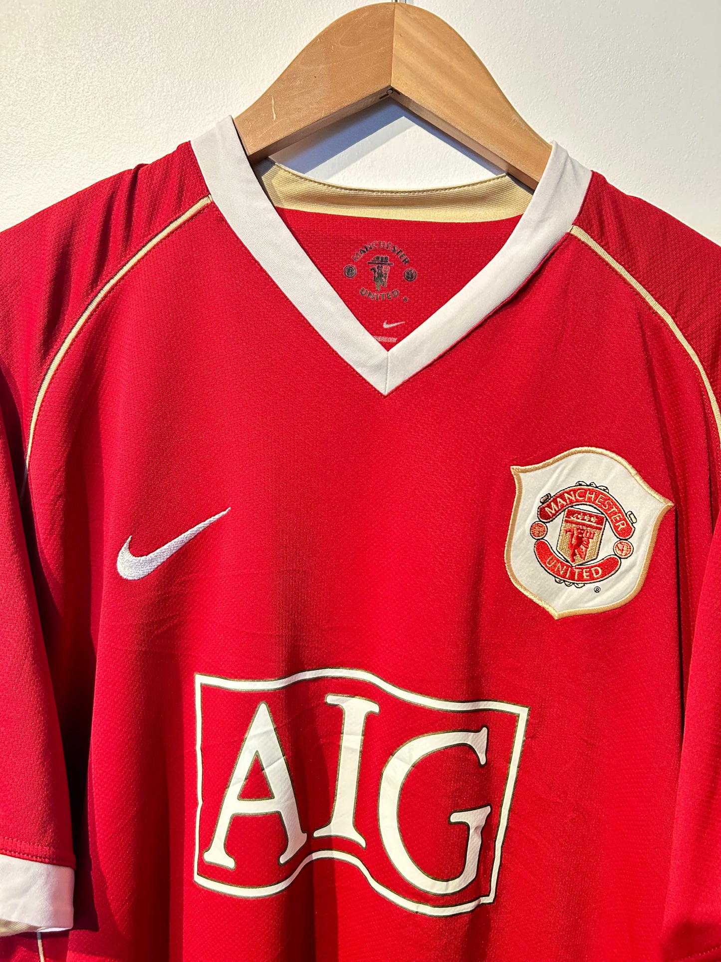 Manchester United 2006-07 Home Shirt - J.S. Park #13 - XL