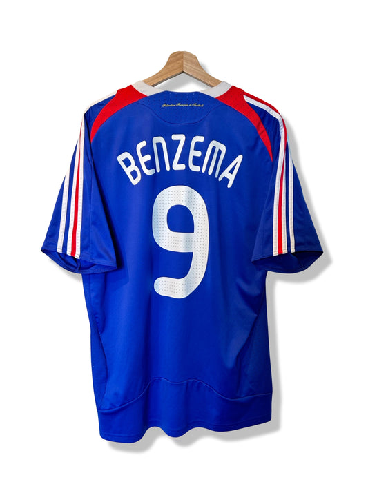 France 2007-08 Home Shirt - Benzema #9 - XL