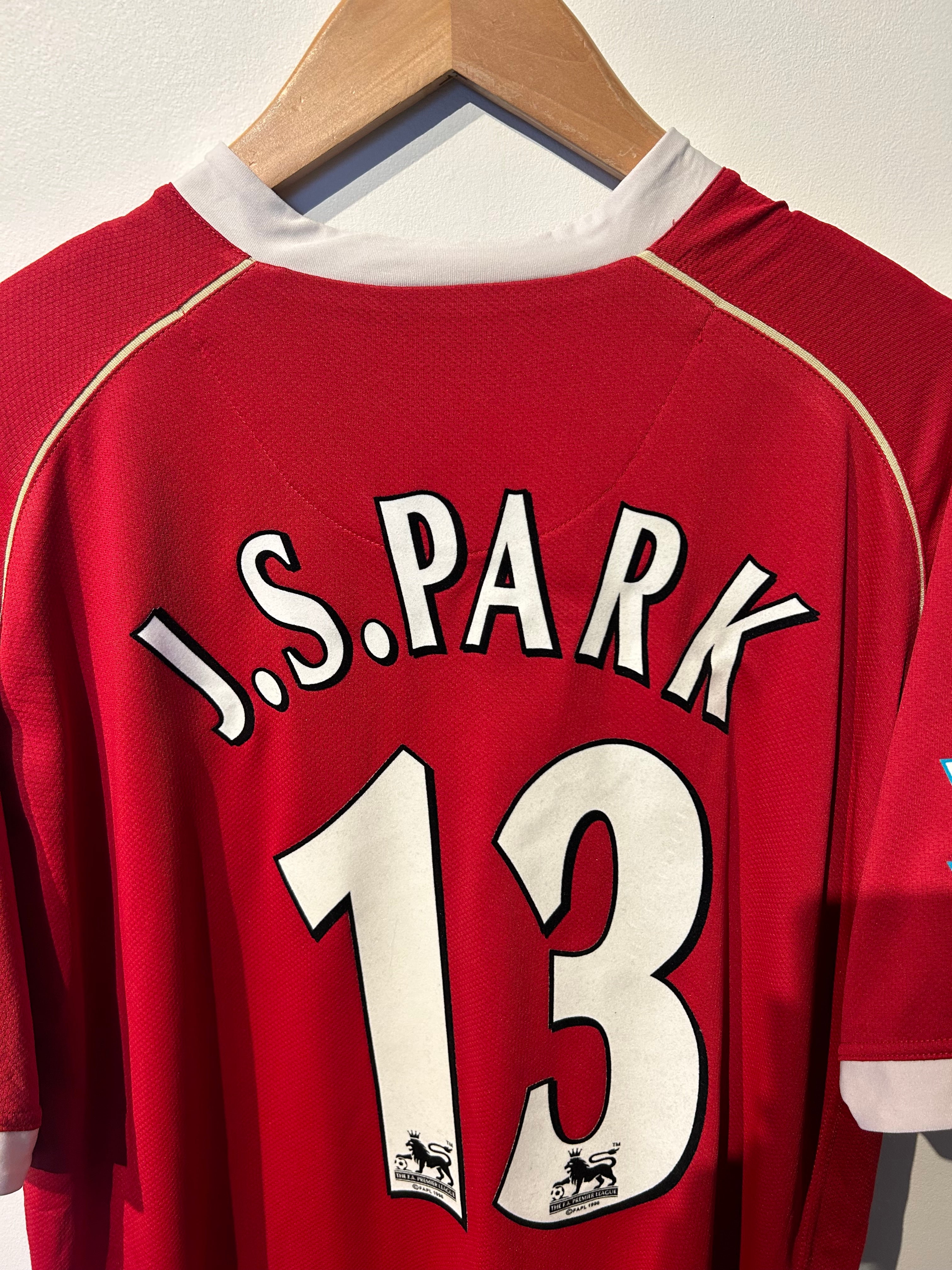 マンチェスター・ユナイテッド J.S.パーク 13 XL Manchester United 2006-07 Home Shirt - J.S. Park #13 - XL