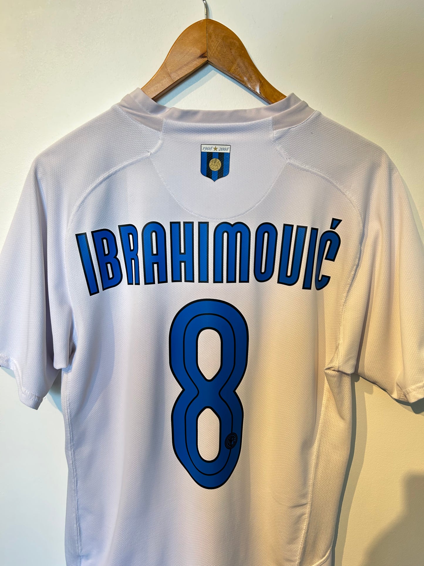 Inter Milan 2007-08 Centenary Away Shirt - Ibrahimovic #8 - M