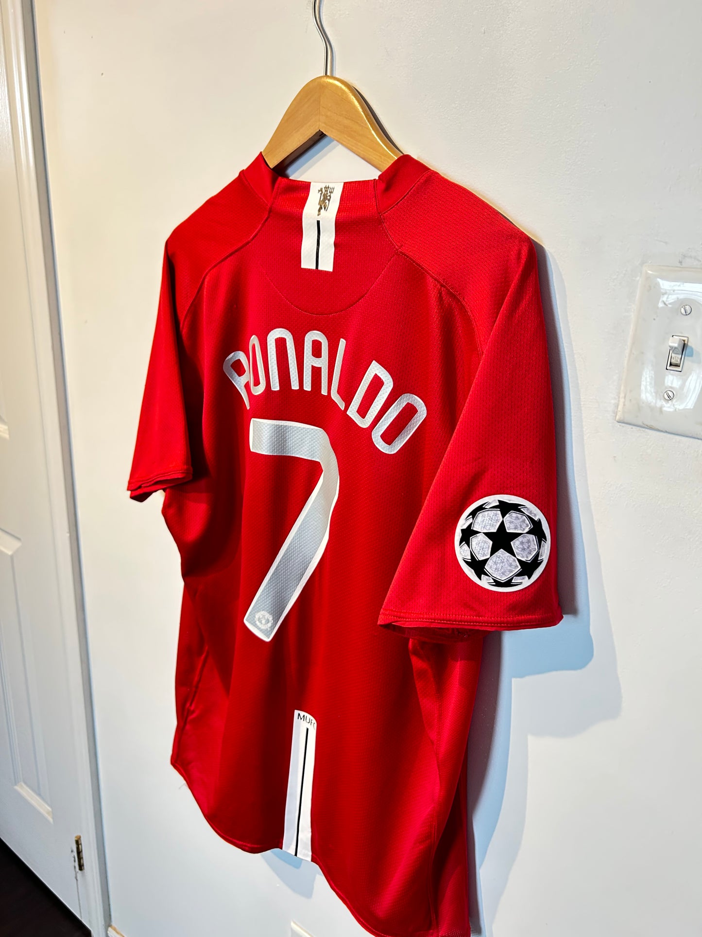 Manchester United 2007-09 Home Shirt - Ronaldo #7 - XL
