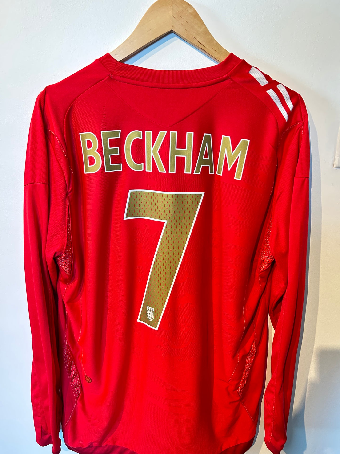 England 2006-08 Away Shirt L/S - Beckham #7 - L