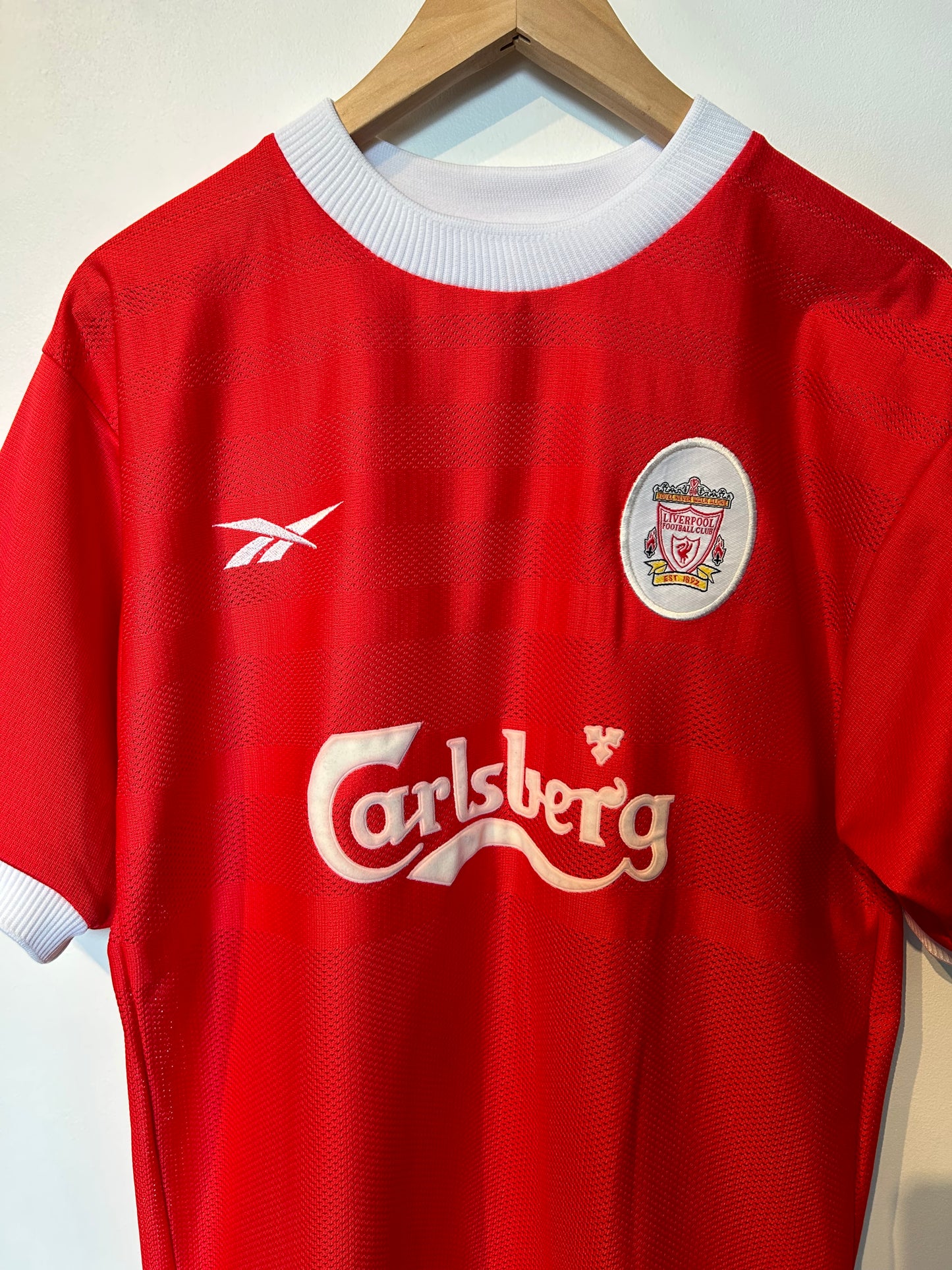 Liverpool 1998-00 Home Shirt - Gerrard #28 - M