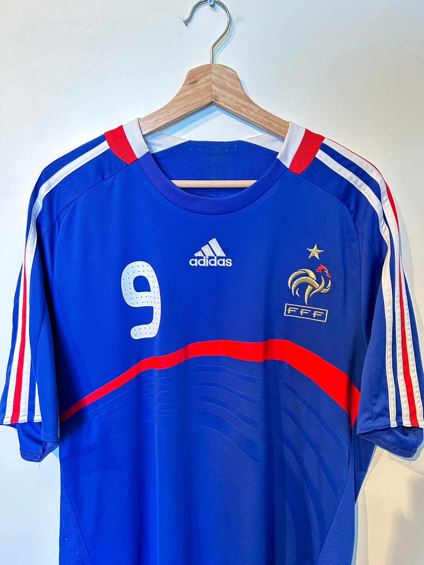 France 2007-08 Home Shirt - Benzema #9 - XL