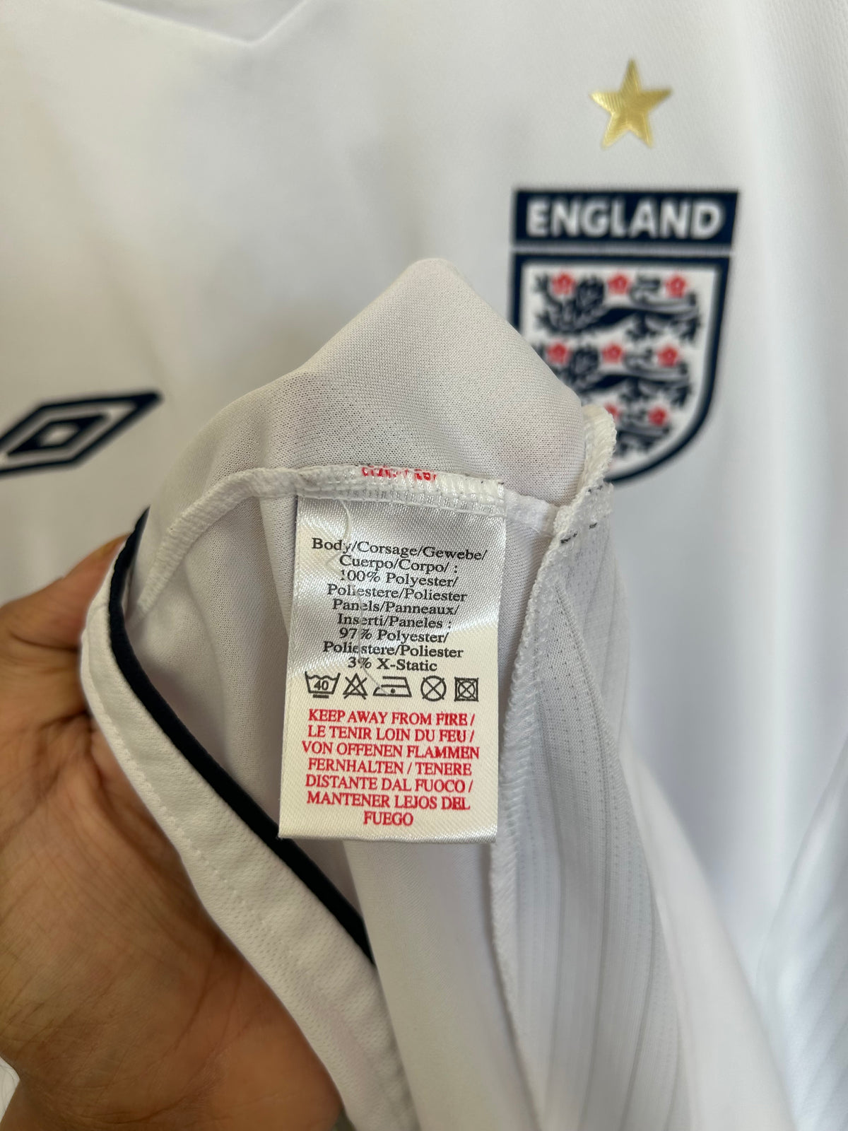 England 2005-07 Home Shirt L/S - Beckham #7 - L