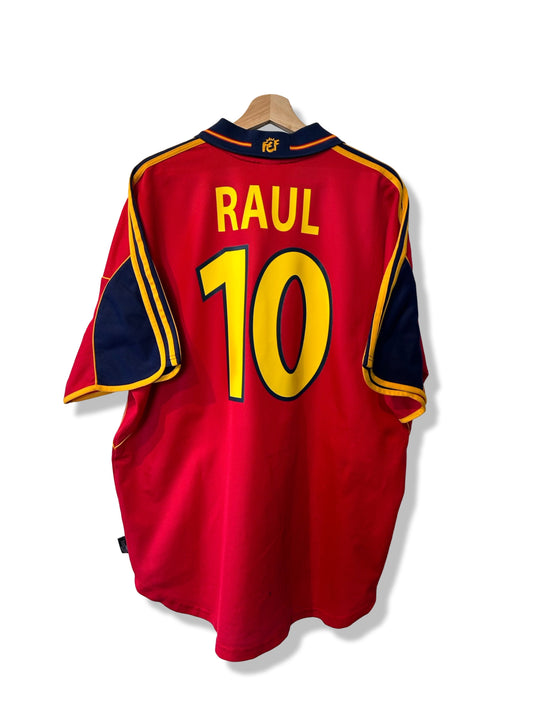 Spain 1999-02 Home Shirt - Raul #10 - XL