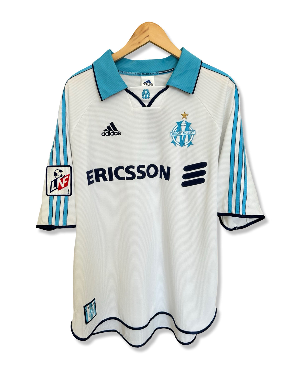 Marseille 1998-99 Home Shirt - Pires #7 - L