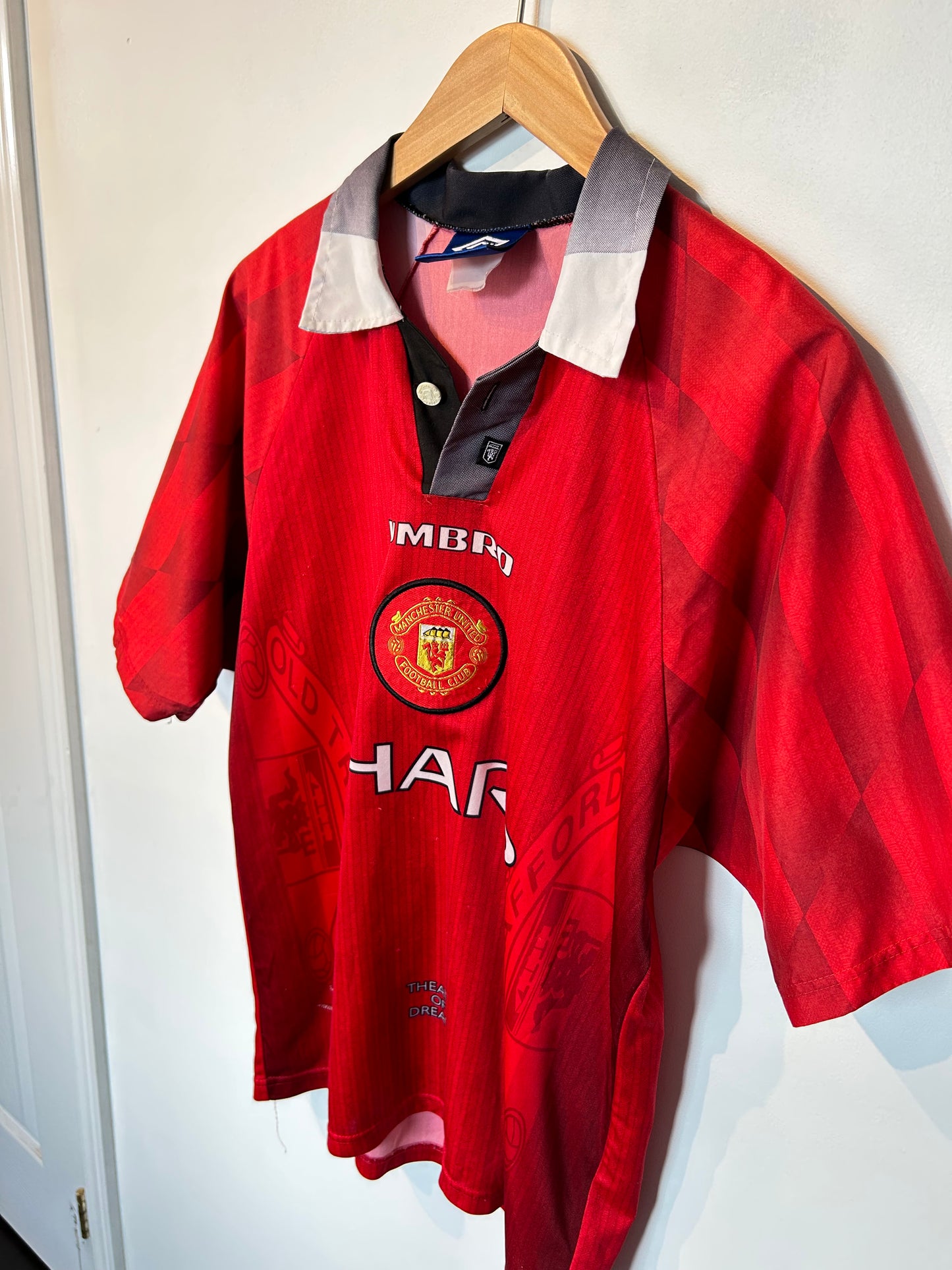 Manchester United 1996-98 Home Shirt - Keane #16 - M