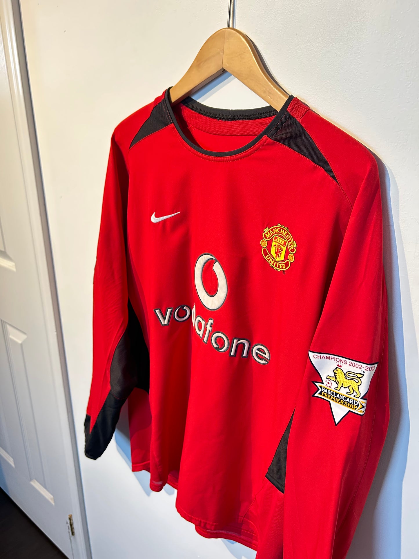 Manchester United 2002-04 Home Shirt L\S - Ronaldo #7 - S