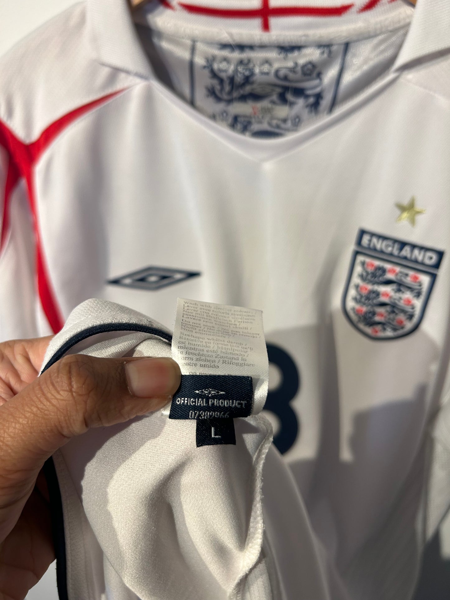 England 2005-07 Home Shirt - Lampard #8 - L