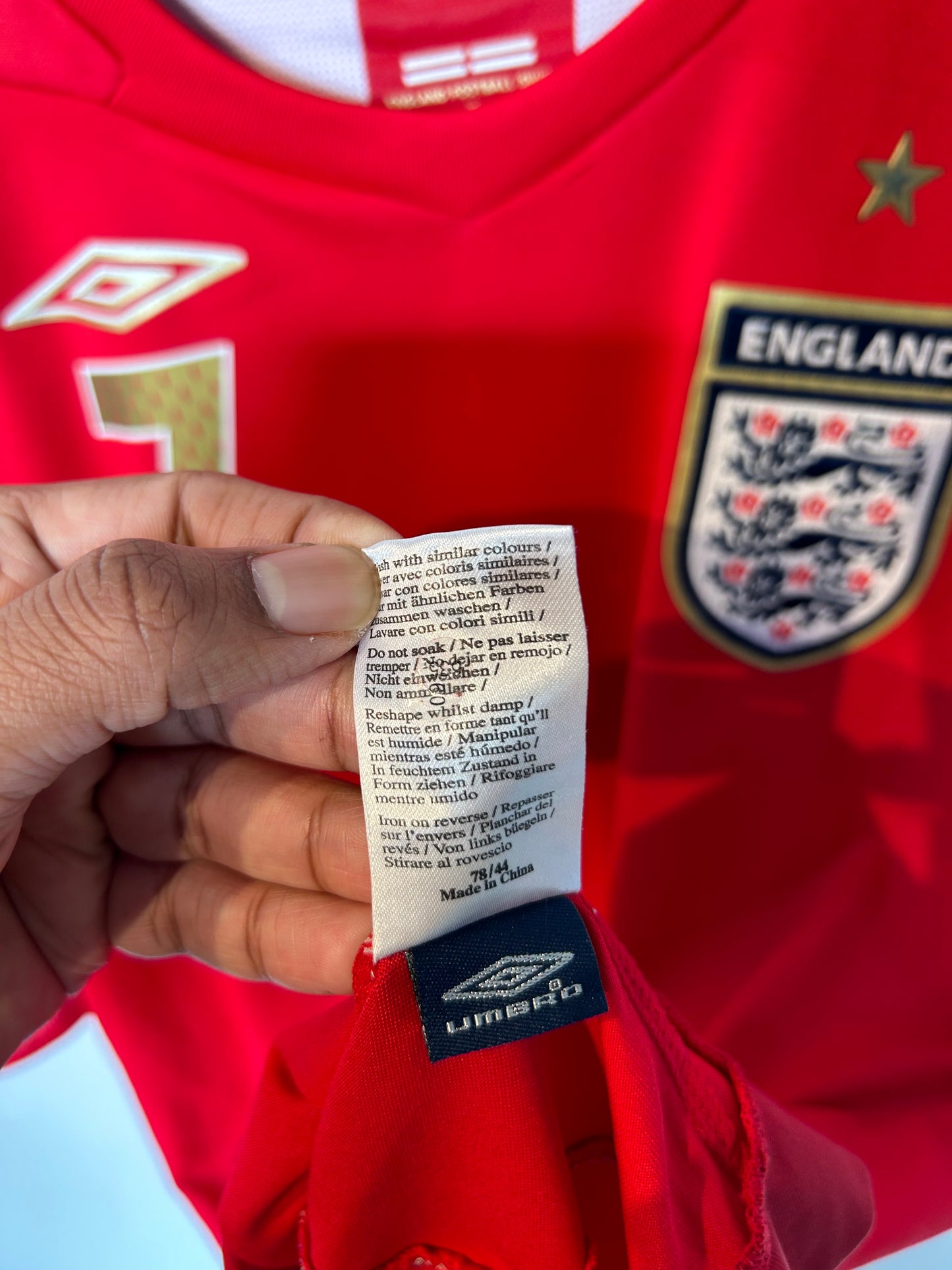 England 2006-08 Away Shirt - Beckham #7 - L