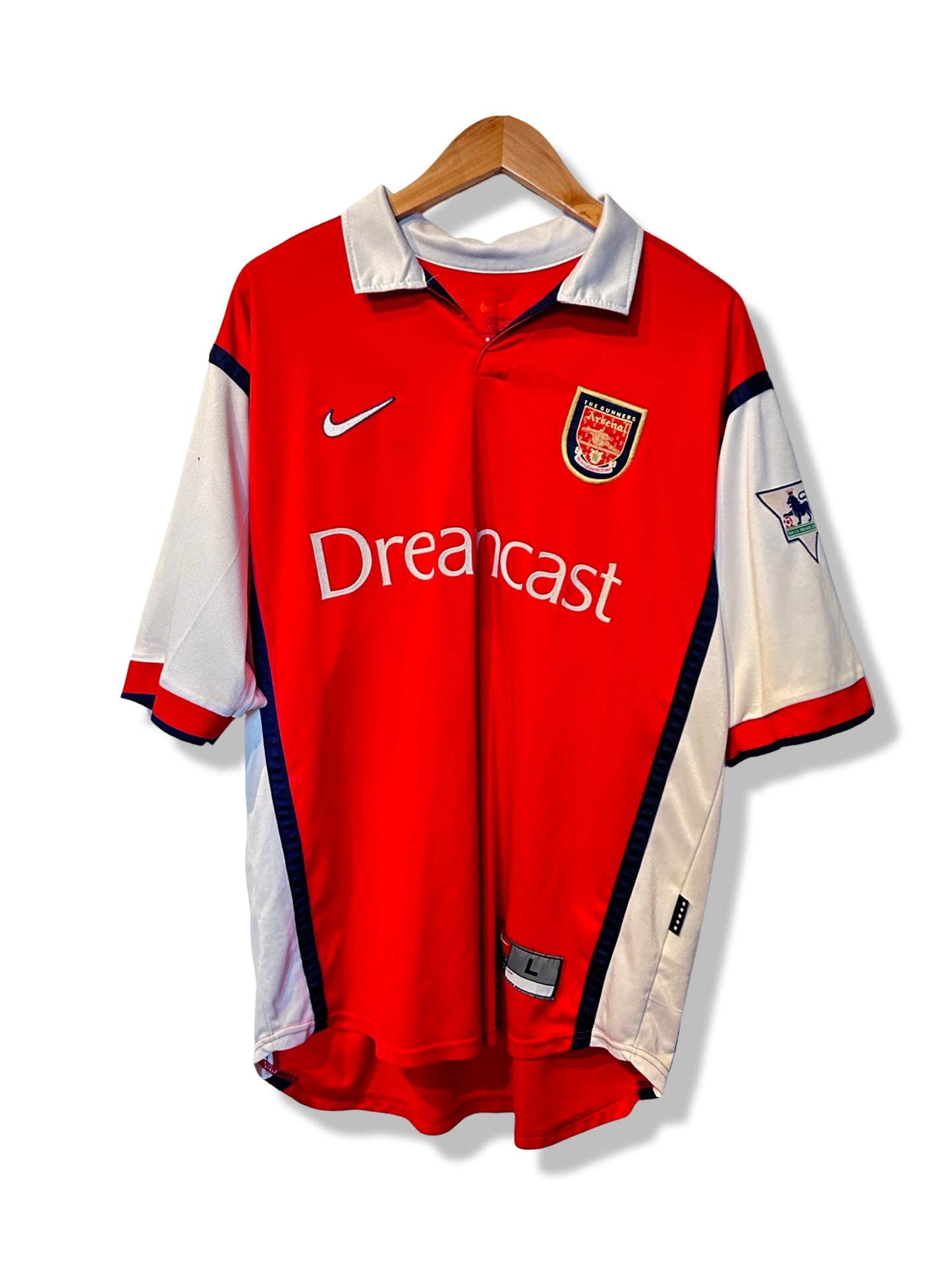 Arsenal 1999-00 Home Shirt - Overmars #11 - L