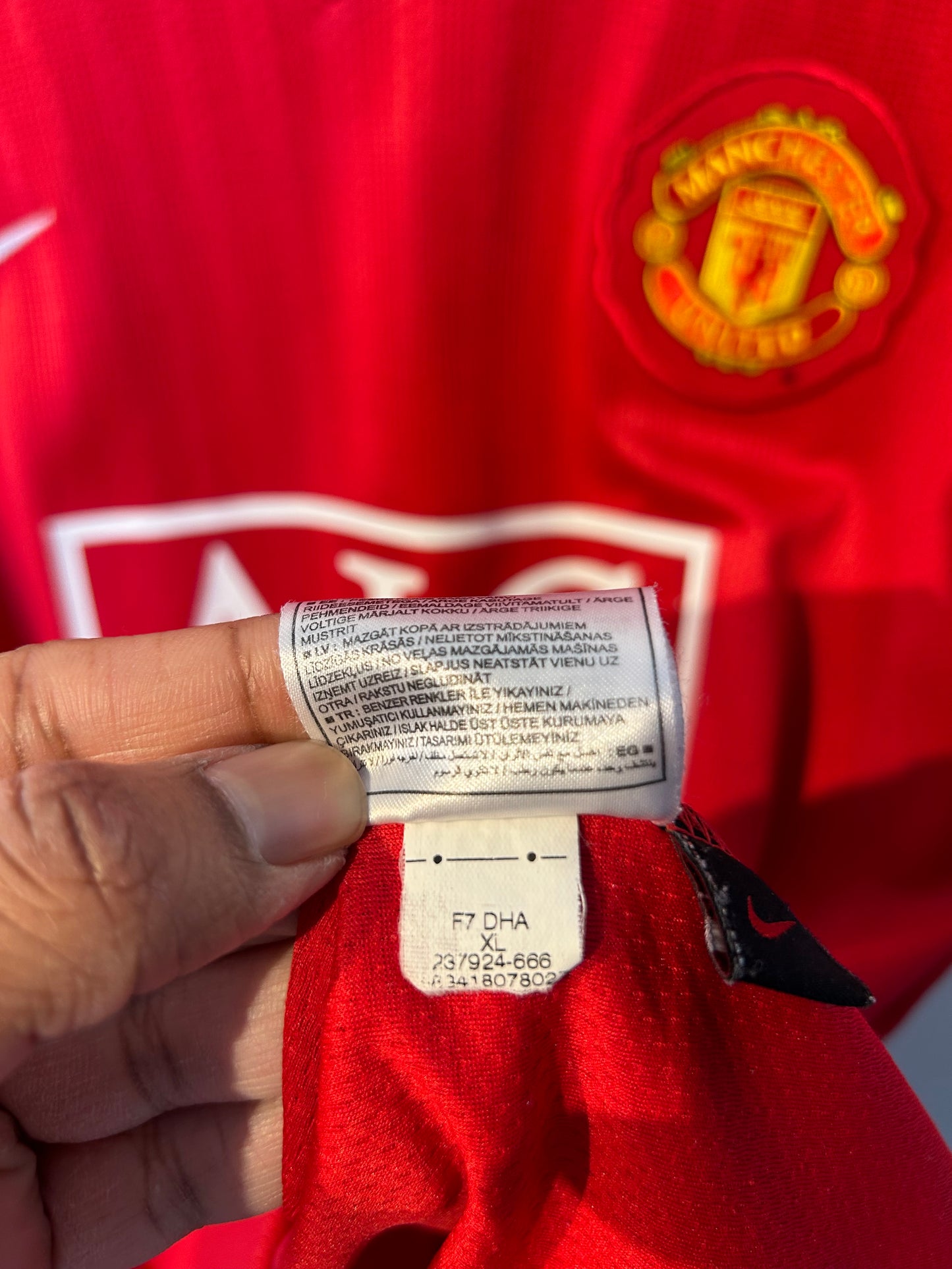 Manchester United 2007-09 Home Shirt - Ronaldo #7 - XL