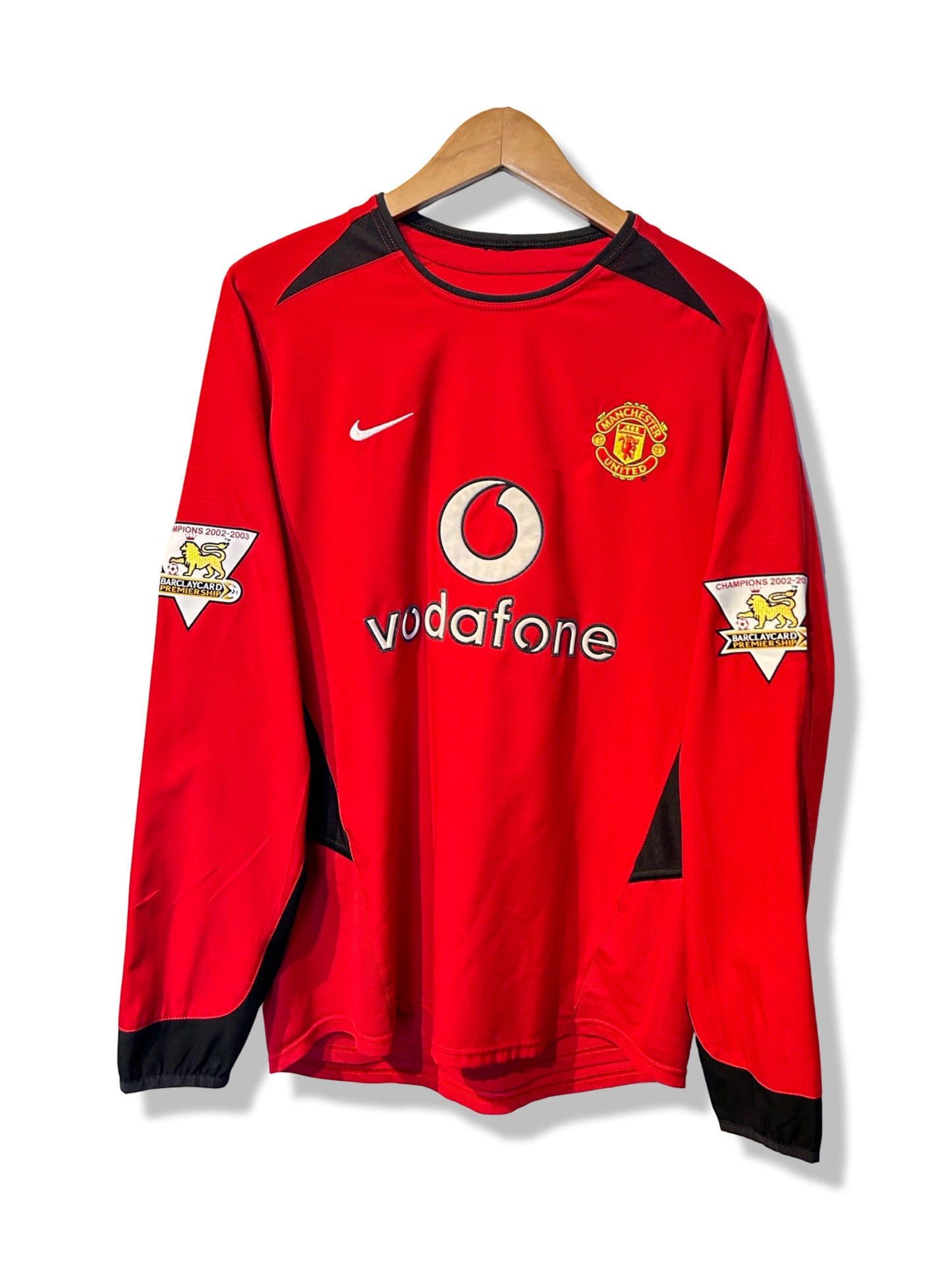 Manchester United 2002-04 Home Shirt L\S - Ronaldo #7 - S