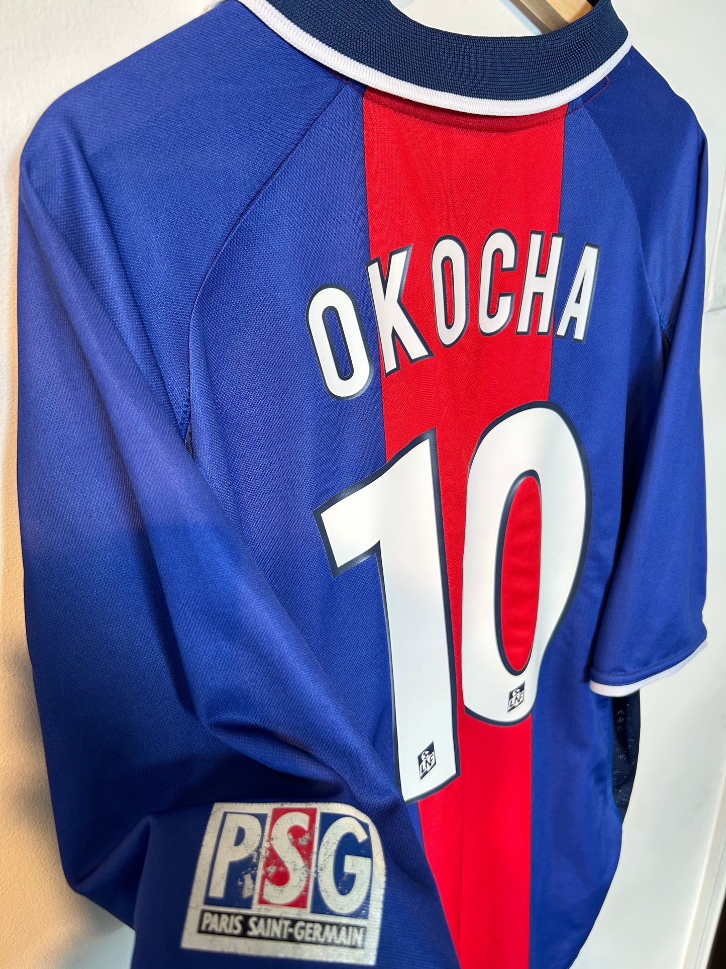 PSG 2000-01 Home Shirt - Jay-Jay Okocha #10 - XL