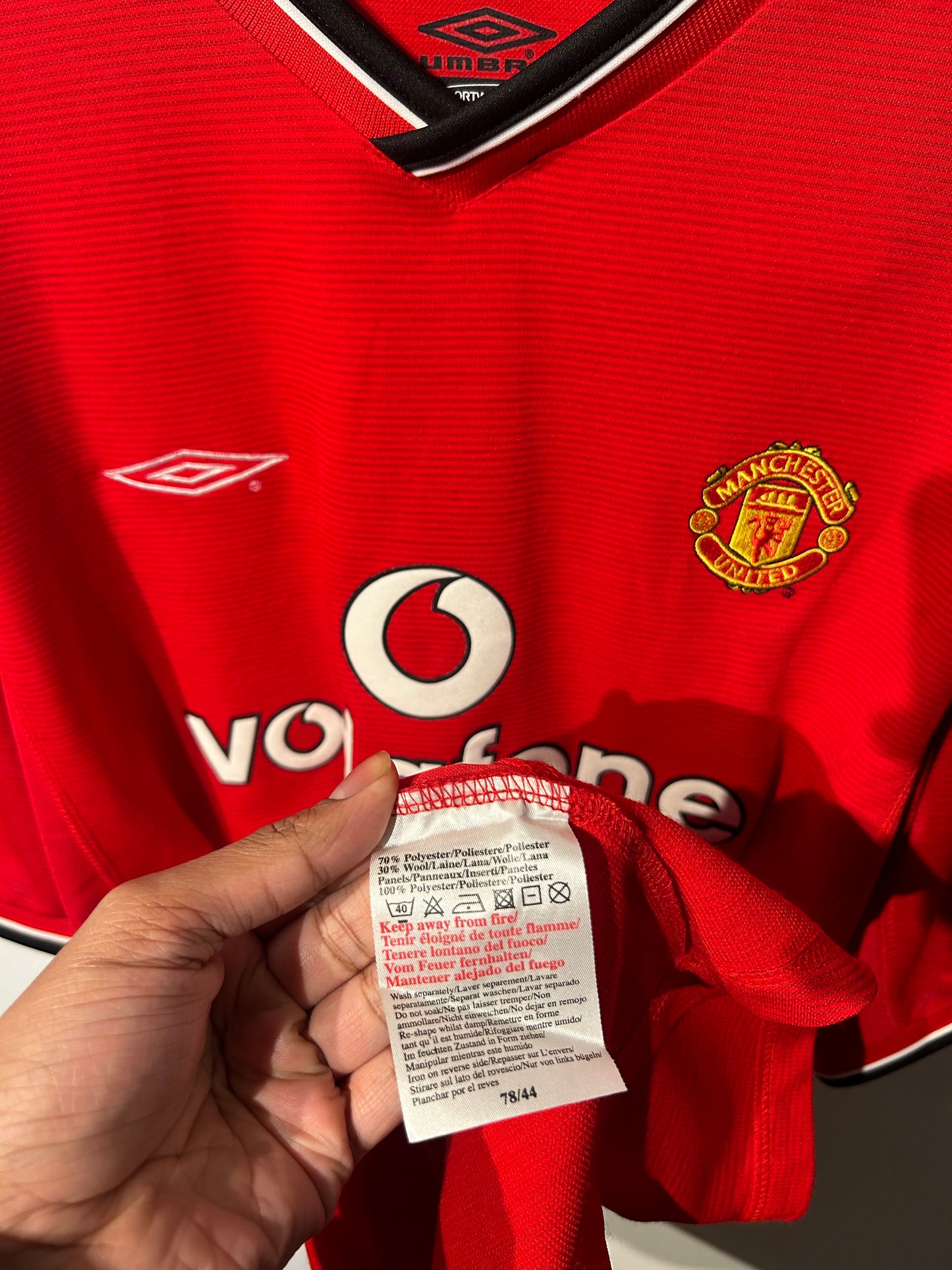 Manchester United 2000-02 Home Shirt - Beckham #7 - XL