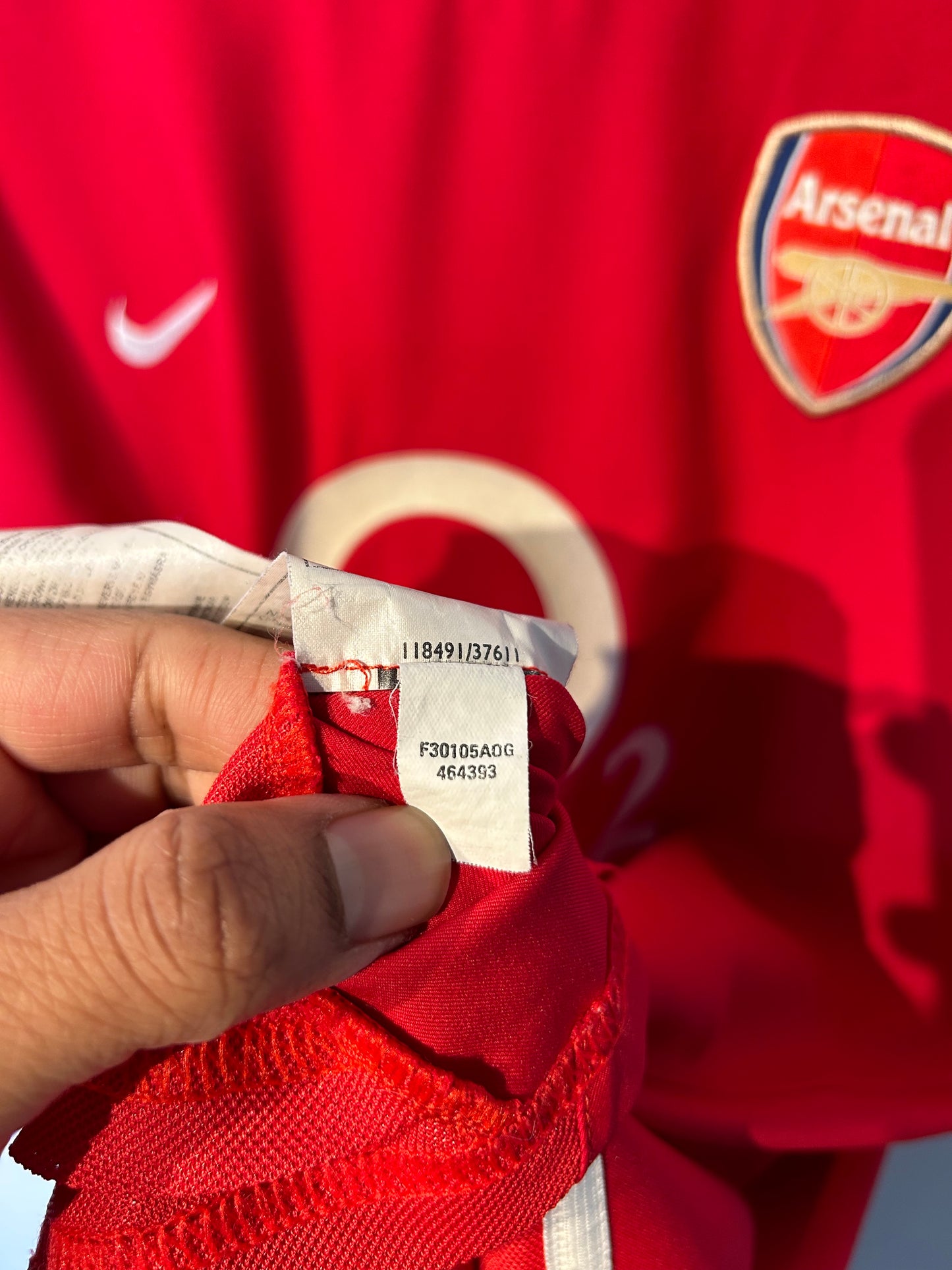Arsenal 2002-04 Home Shirt - Vieira #4 - S