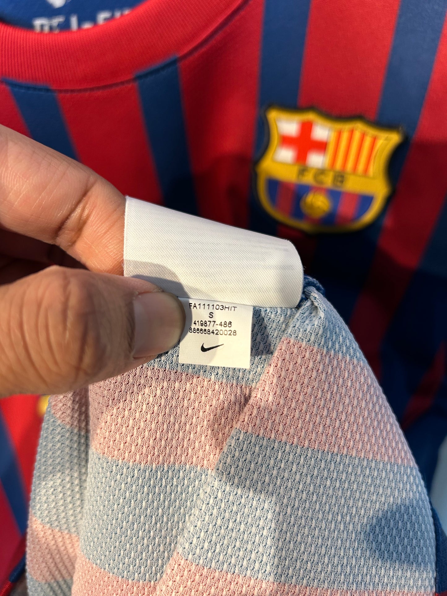 Barcelona 2011-12 Home Shirt - Messi #10 - S