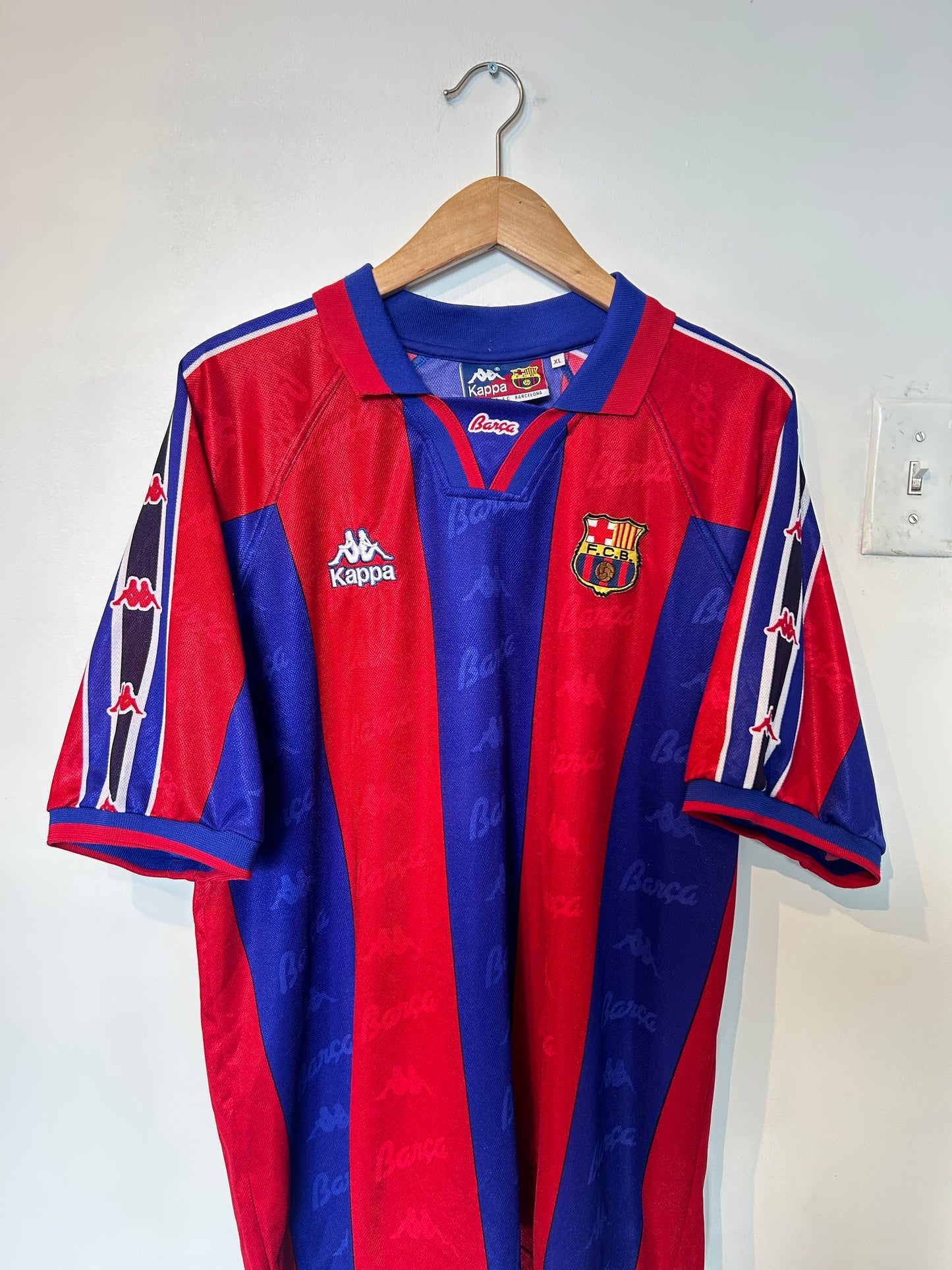 Barcelona 1995-97 Home Shirt - Blanc #15 - XL
