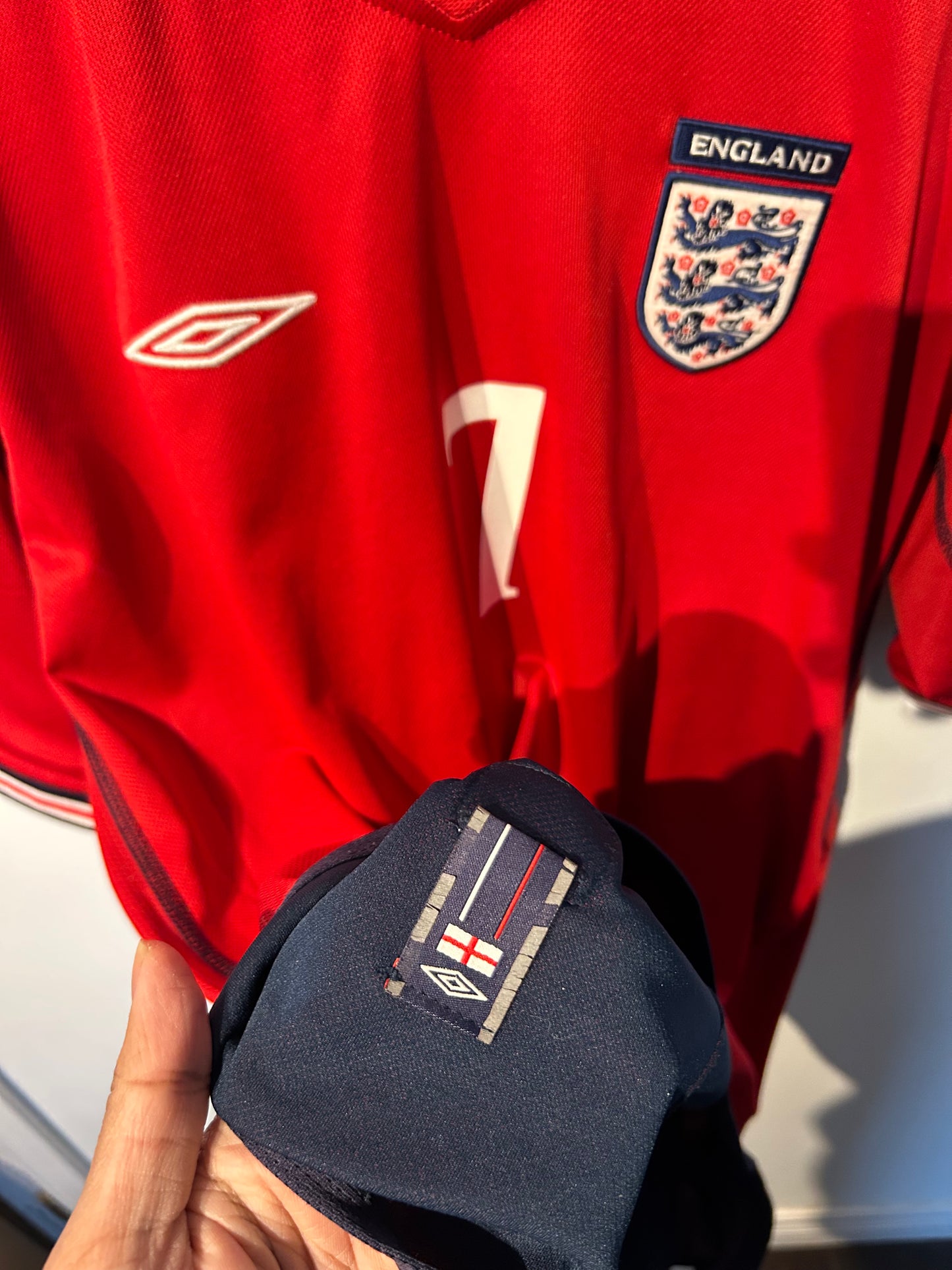 England 2002-04 Away Shirt - Beckham #7 - L