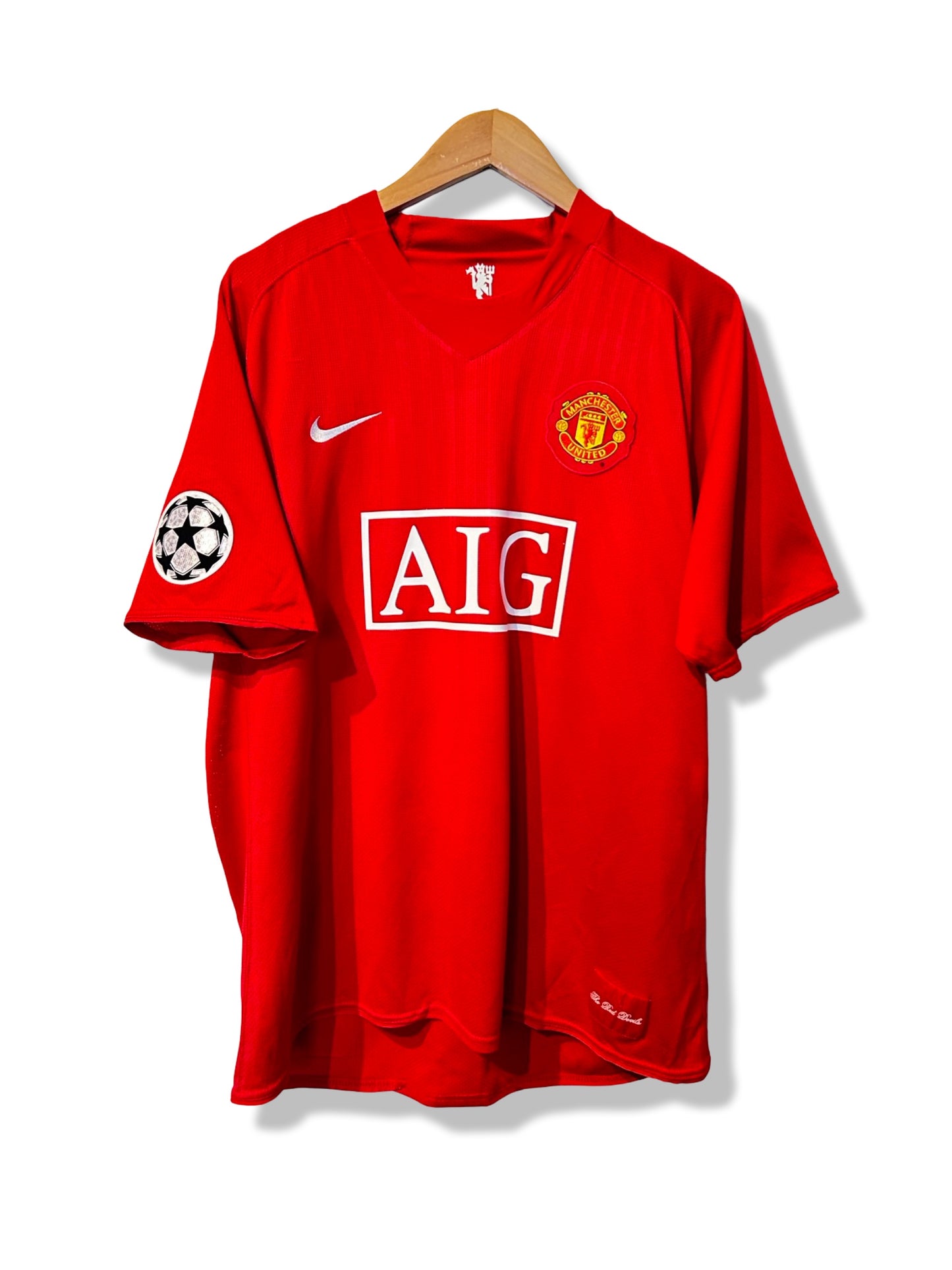 Manchester United 2007-09 Home Shirt - Ronaldo #7 - XL
