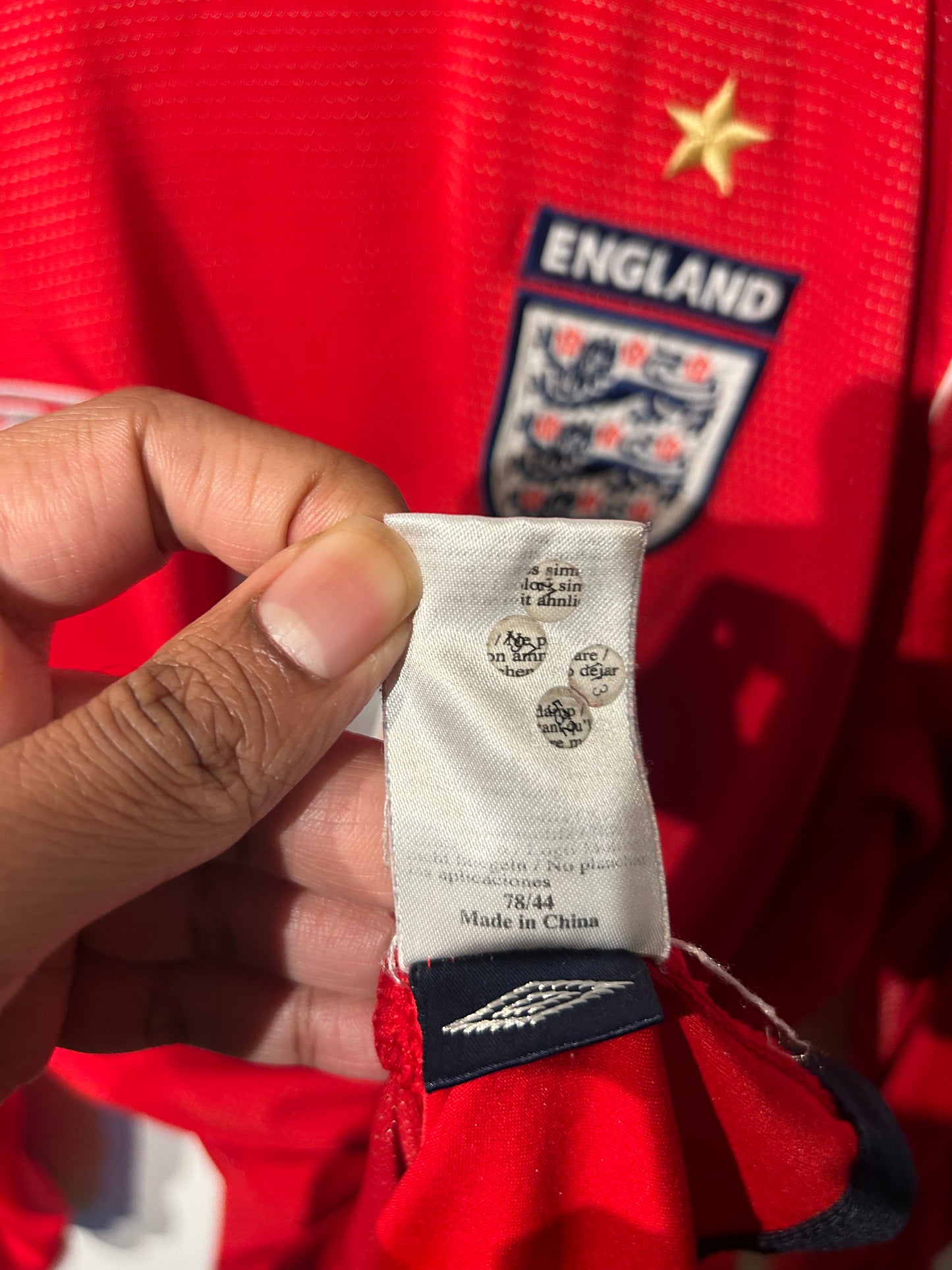 England 2004-06 Away Shirt L/S - Beckham #7 - L