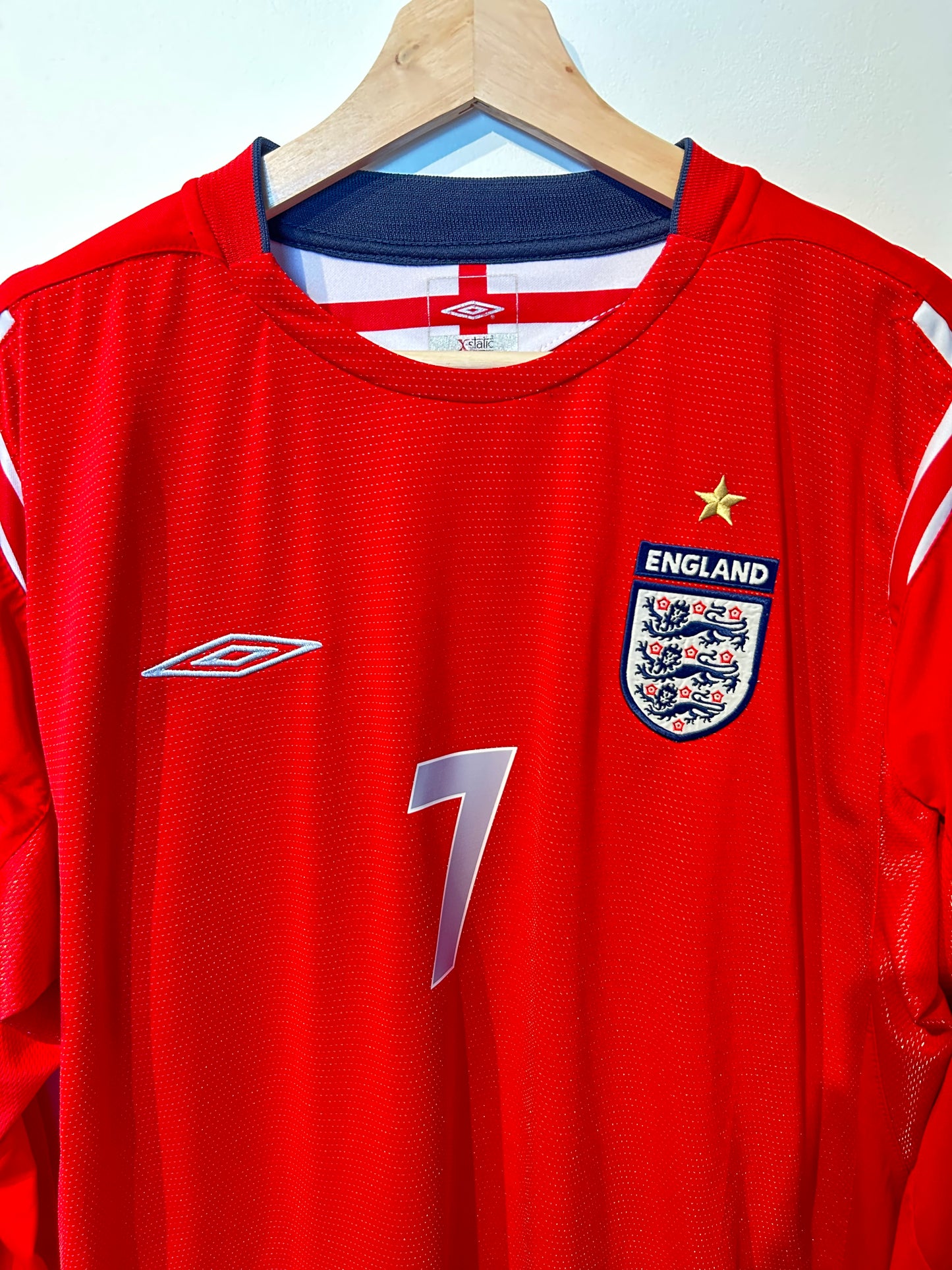 England 2004-06 Away Shirt L/S - Beckham #7 - XL