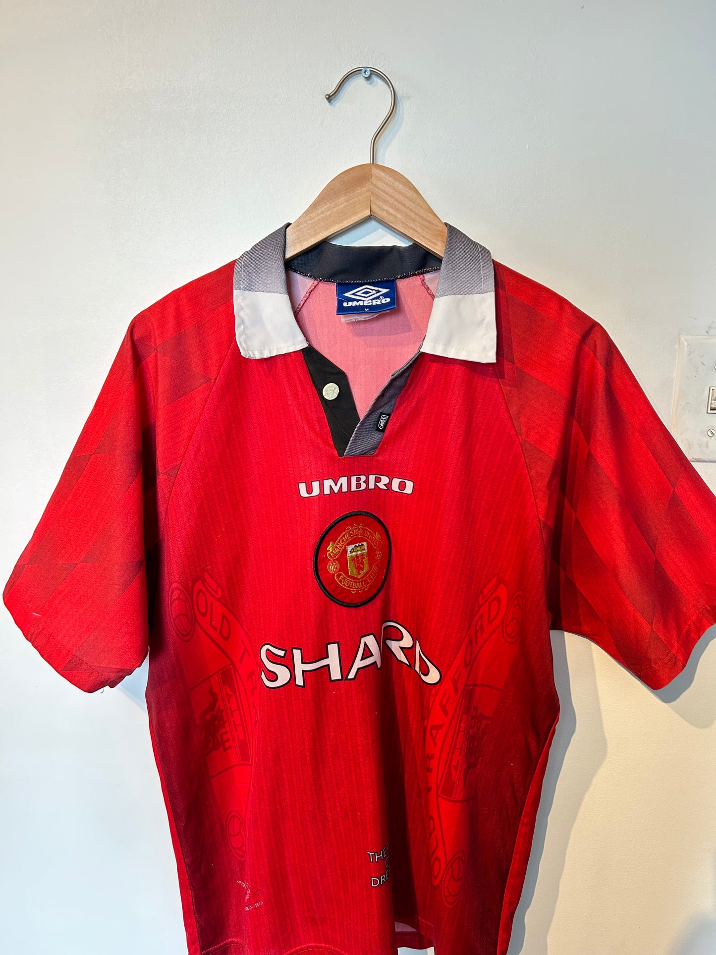 Manchester United 1996-98 Home Shirt - Keane #16 - M