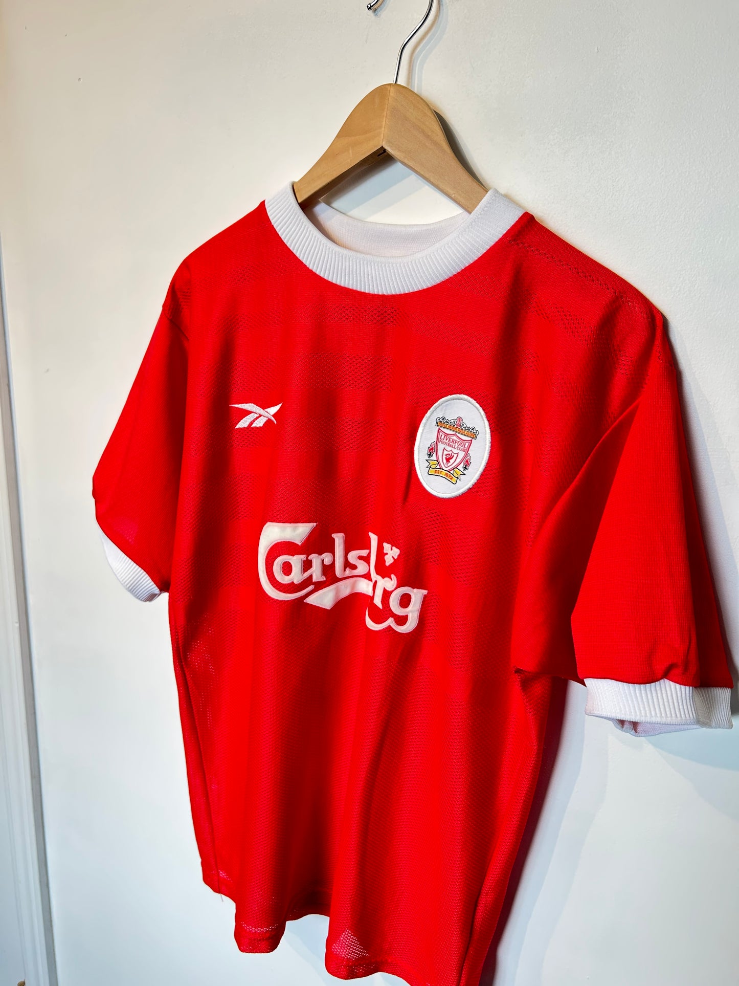 Liverpool 1998-00 Home Shirt - Gerrard #28 - M