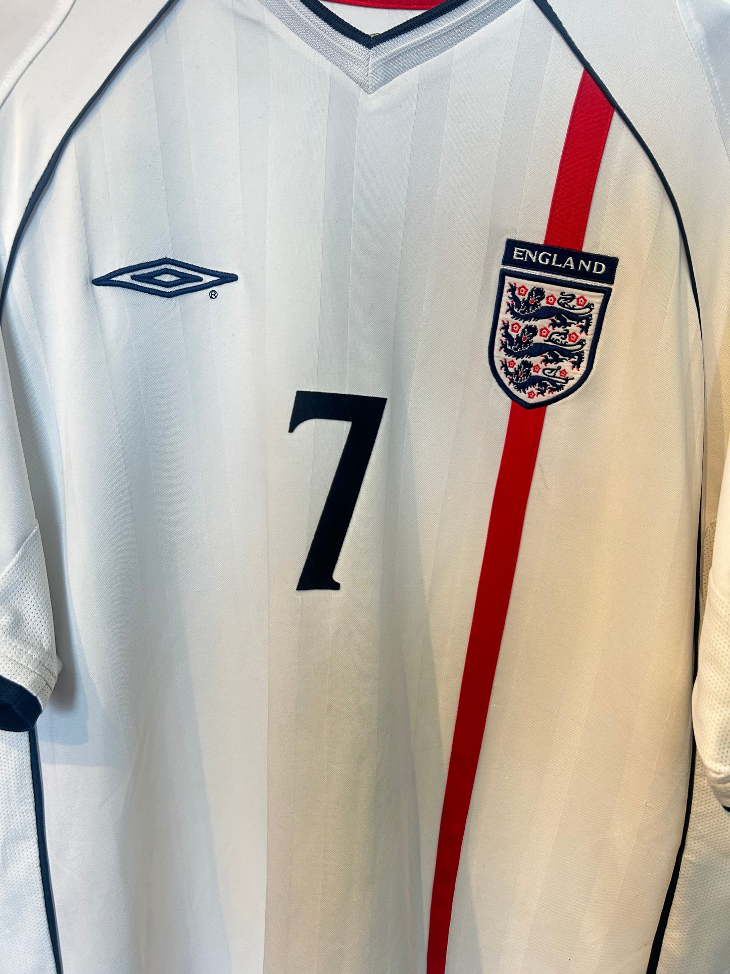 England 2001-03 Home Shirt - Beckham #7 - XL