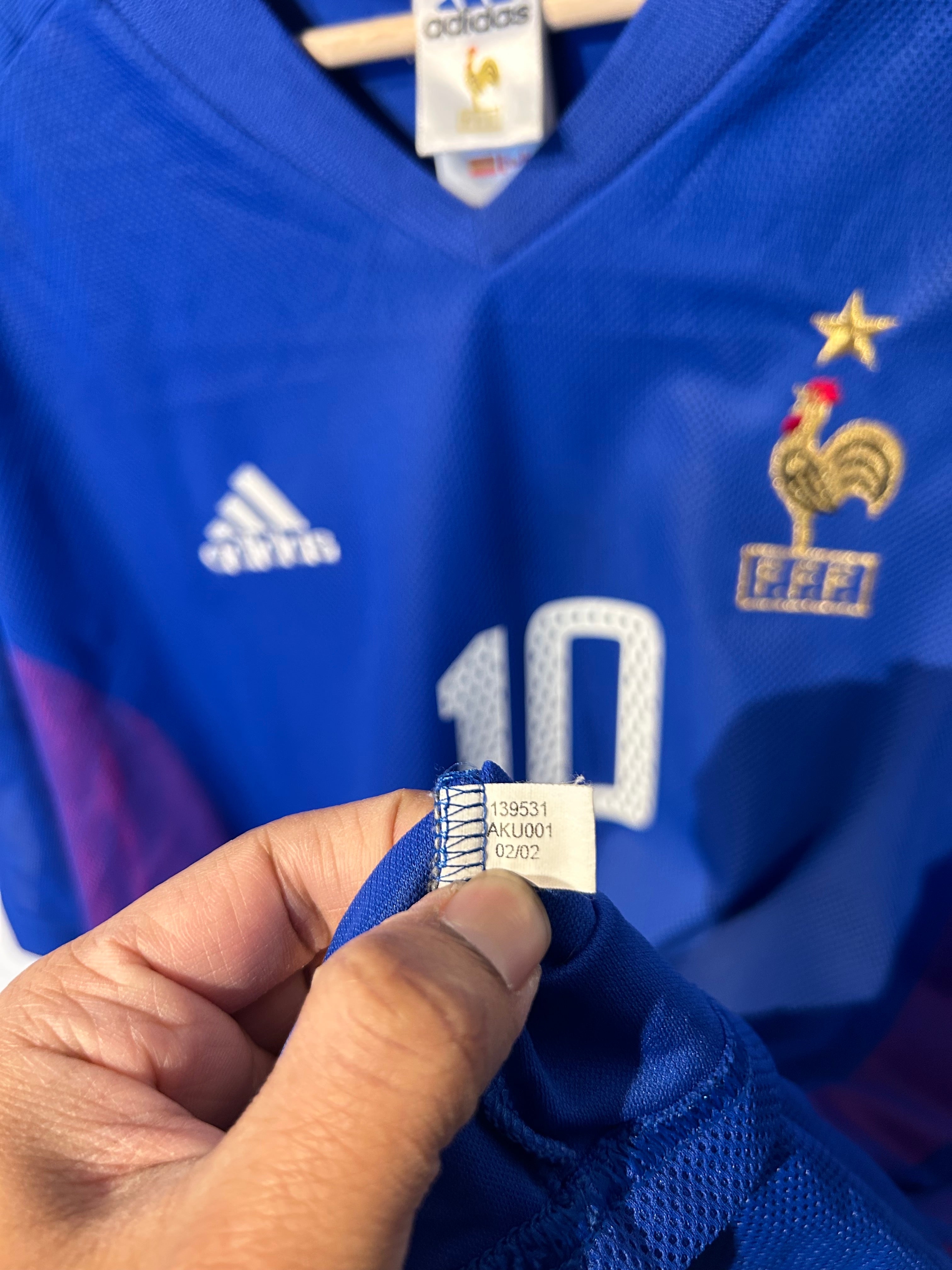 France 2002-04 Home Shirt - Zidane #10 - XL – Football Heaven