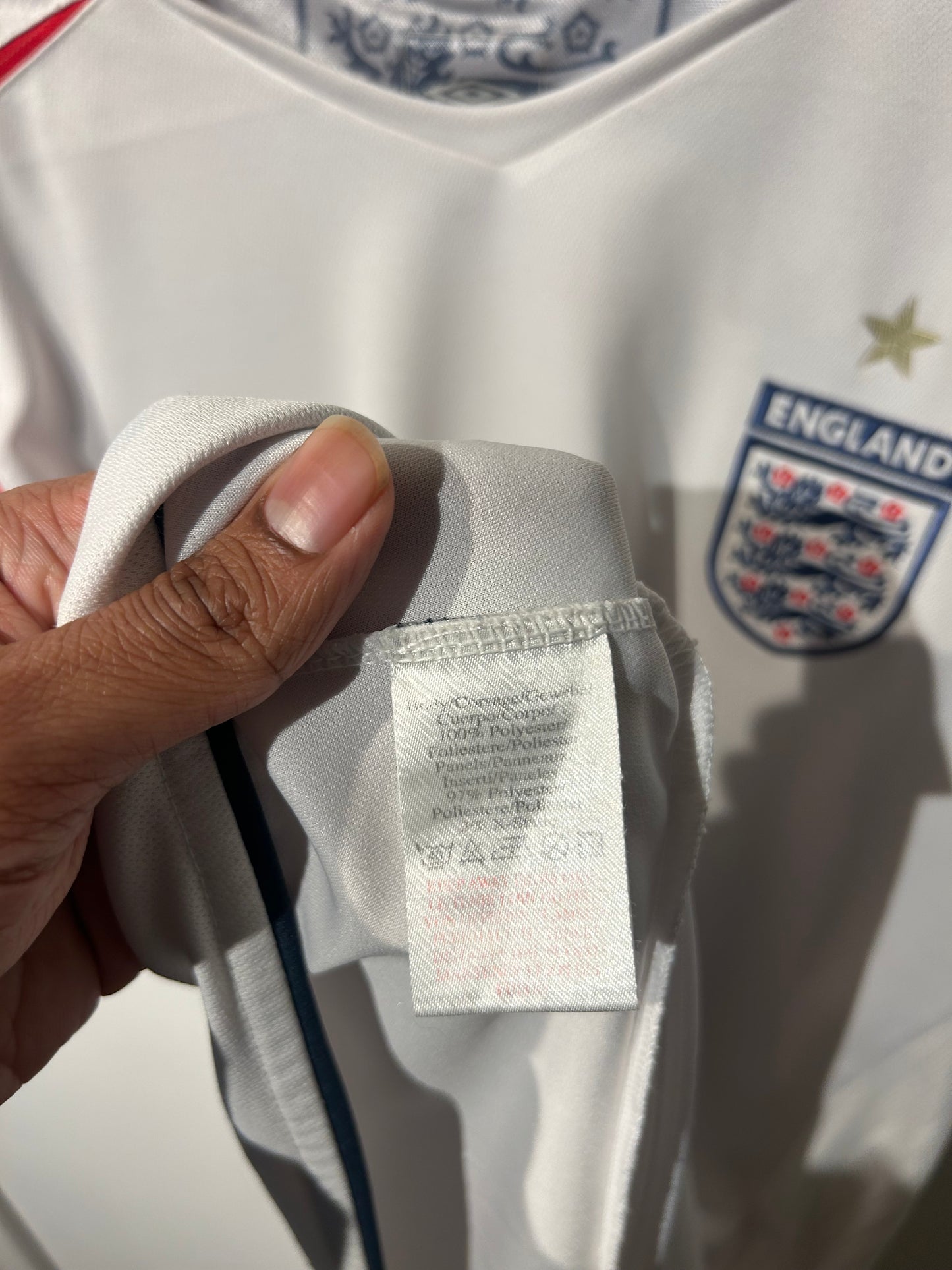 England 2005-07 Home Shirt - Ferdinand #5 - XL