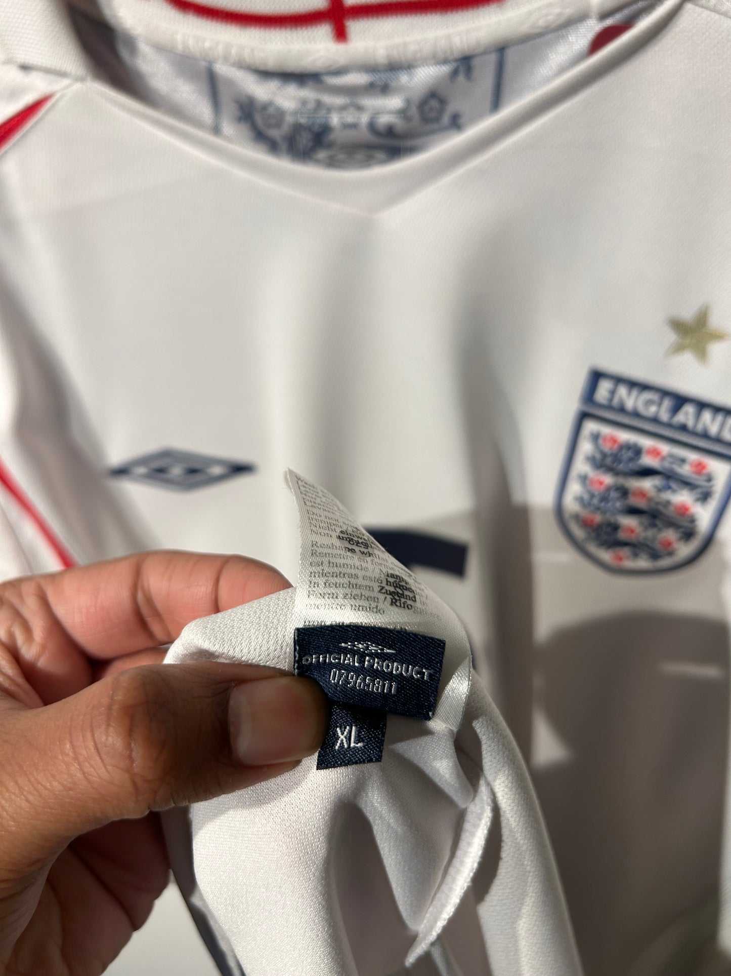 England 2005-07 Home Shirt - Ferdinand #5 - XL