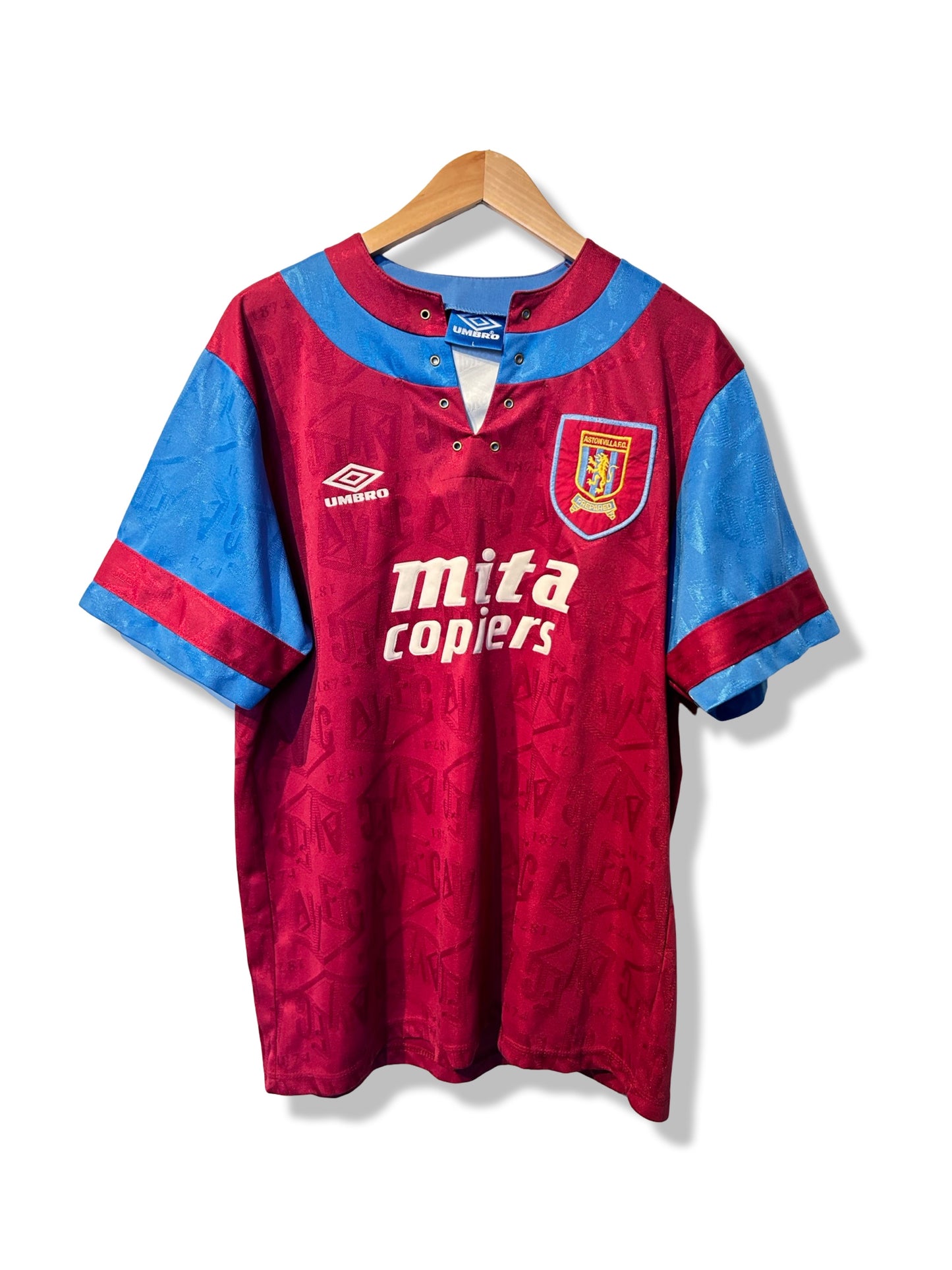 Aston Villa 1992-93 Home Shirt - McGrath #5 - L