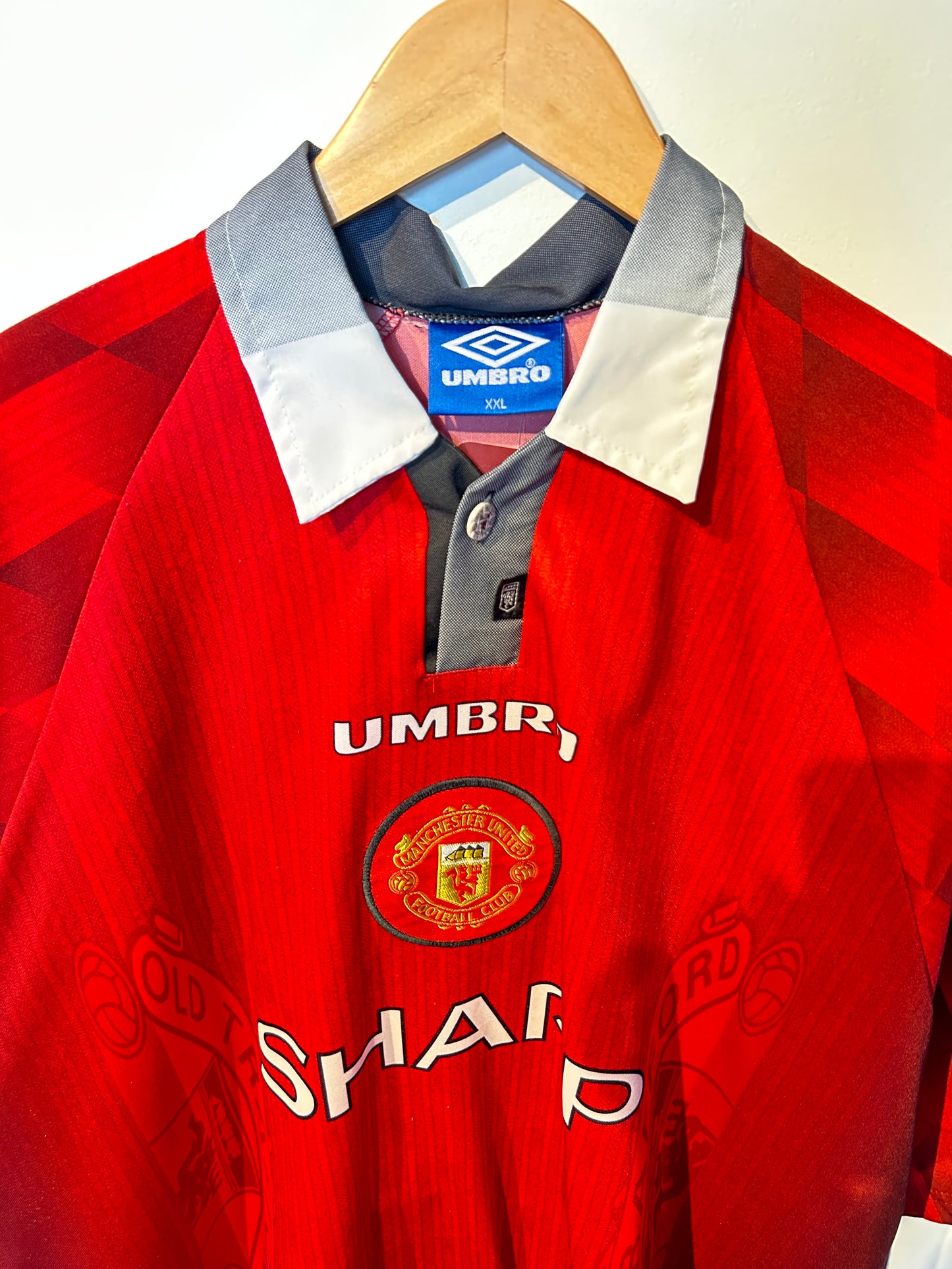 Manchester United 1996-98 Home Shirt - Beckham #10 - XXL