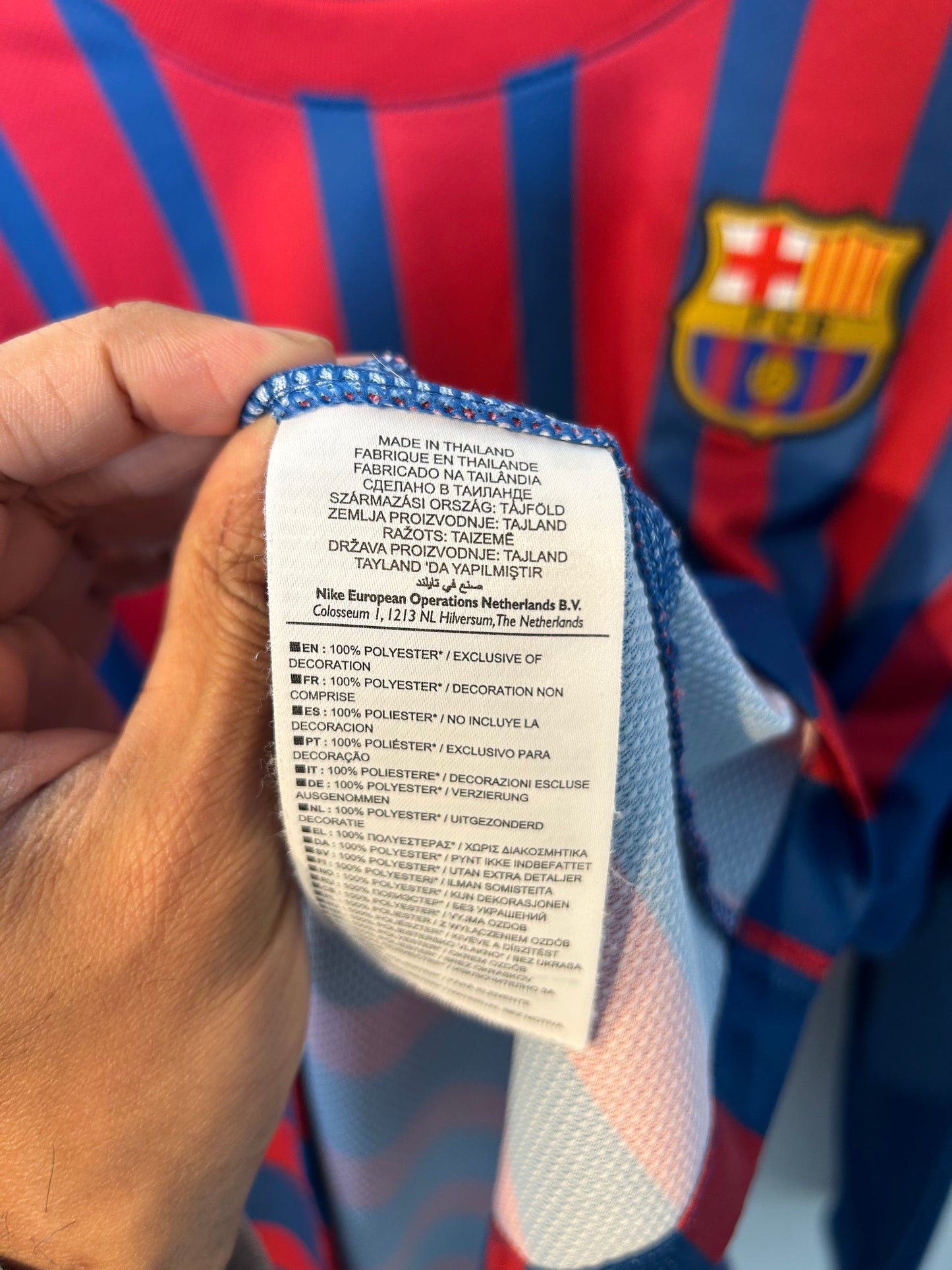 Barcelona 2011-12 Home Shirt L/S - David Villa #7 - XL