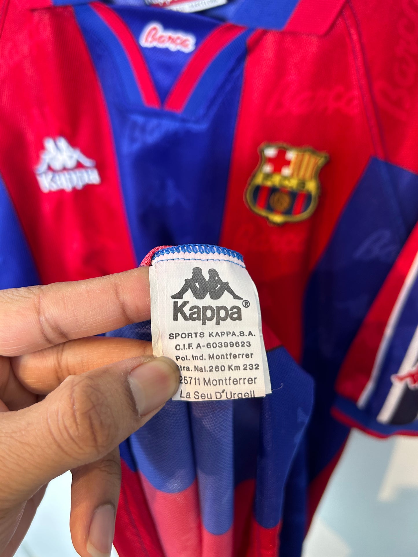 Barcelona 1995-97 Home Shirt - Blanc #15 - XL