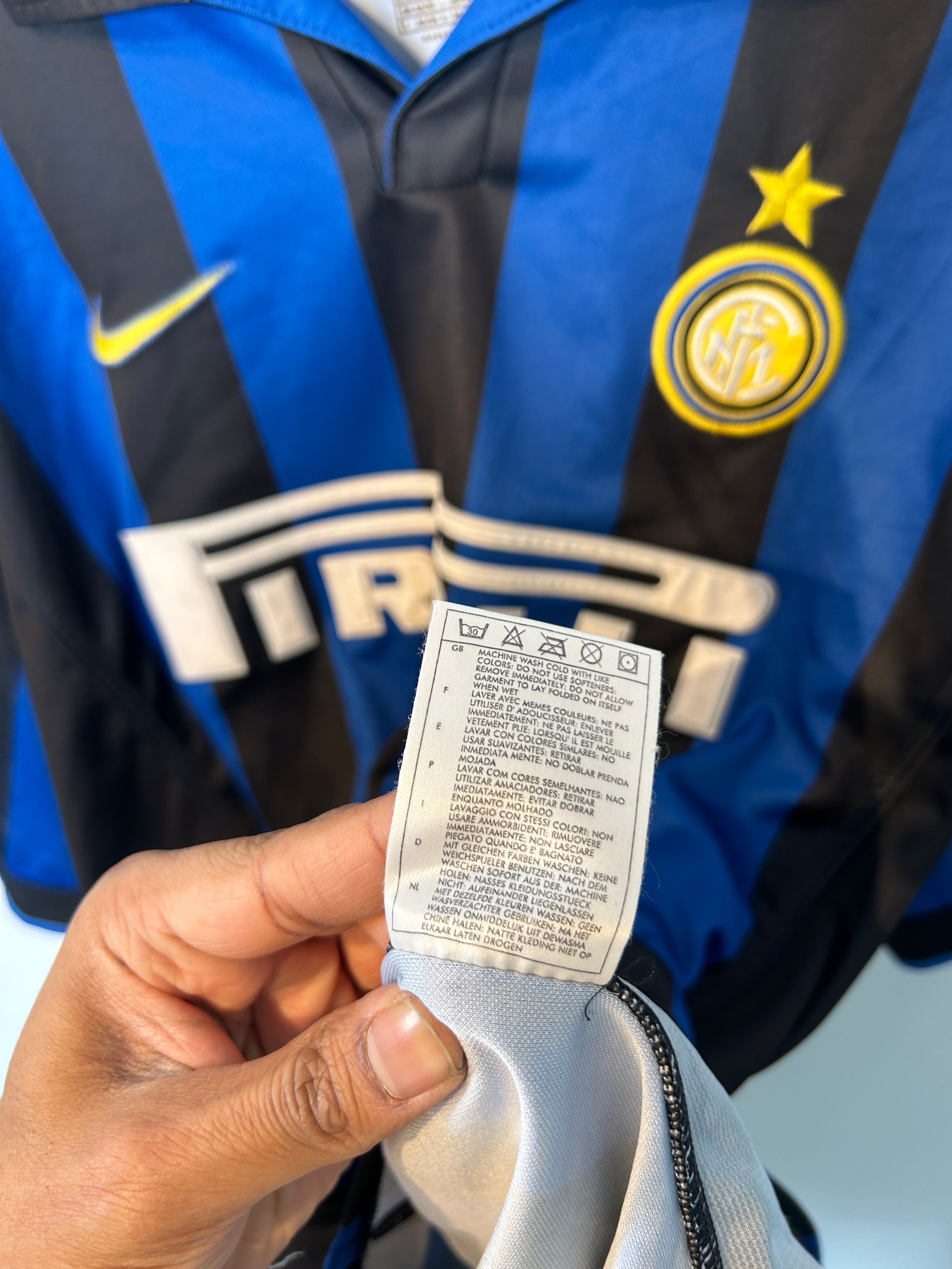 Inter Milan 1998-99 Home Shirt - Ronaldo #9 - XL – Football Heaven