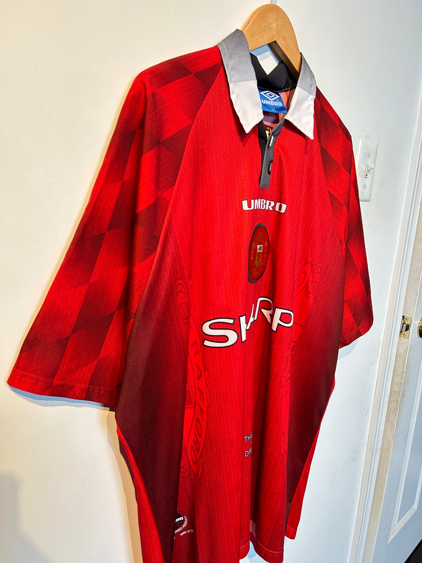 Manchester United 1996-98 Home Shirt - Beckham #10 - XXL