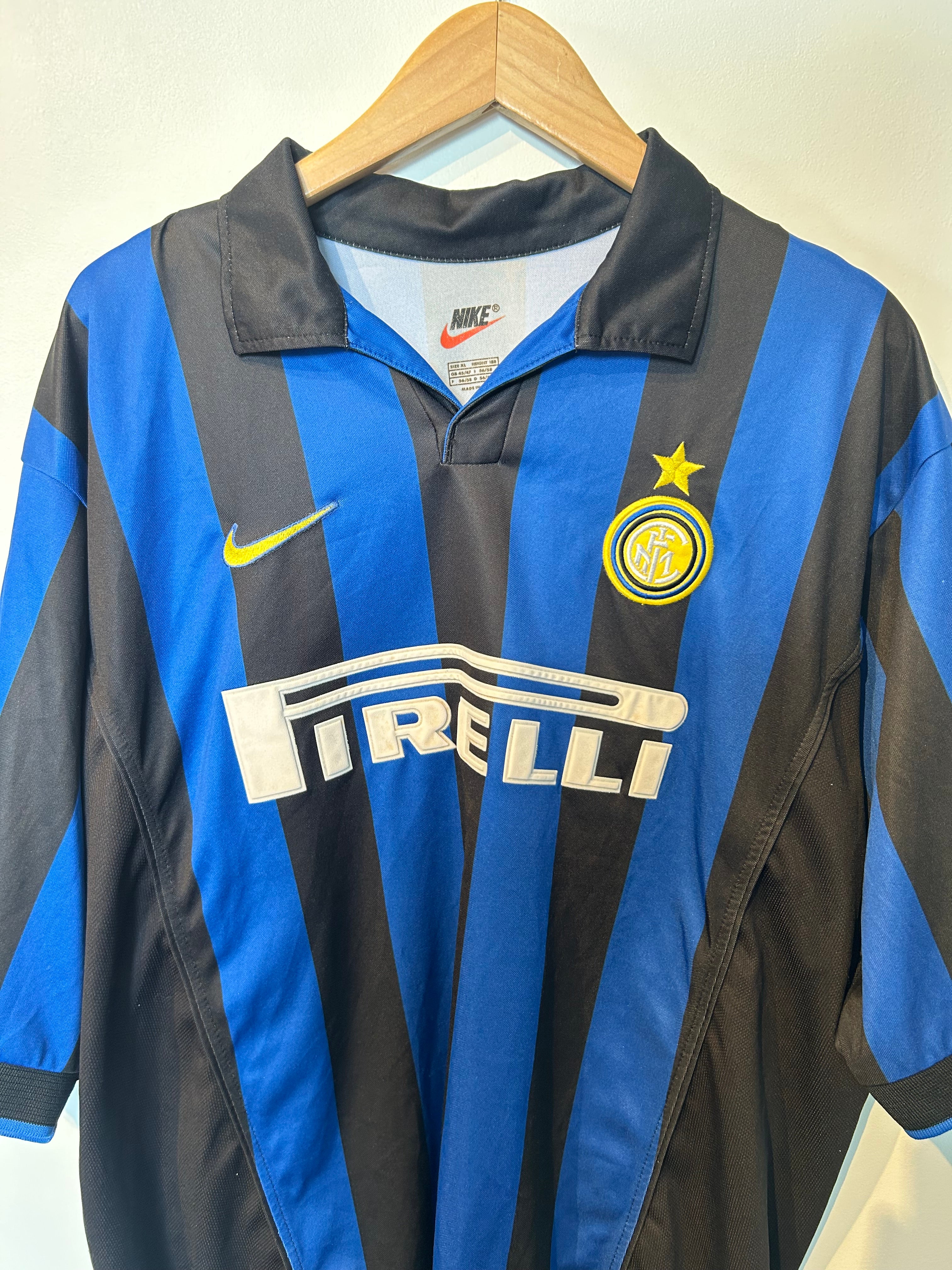 Inter Milan 1998-99 Home Shirt - Ronaldo #9 - XL – Football Heaven