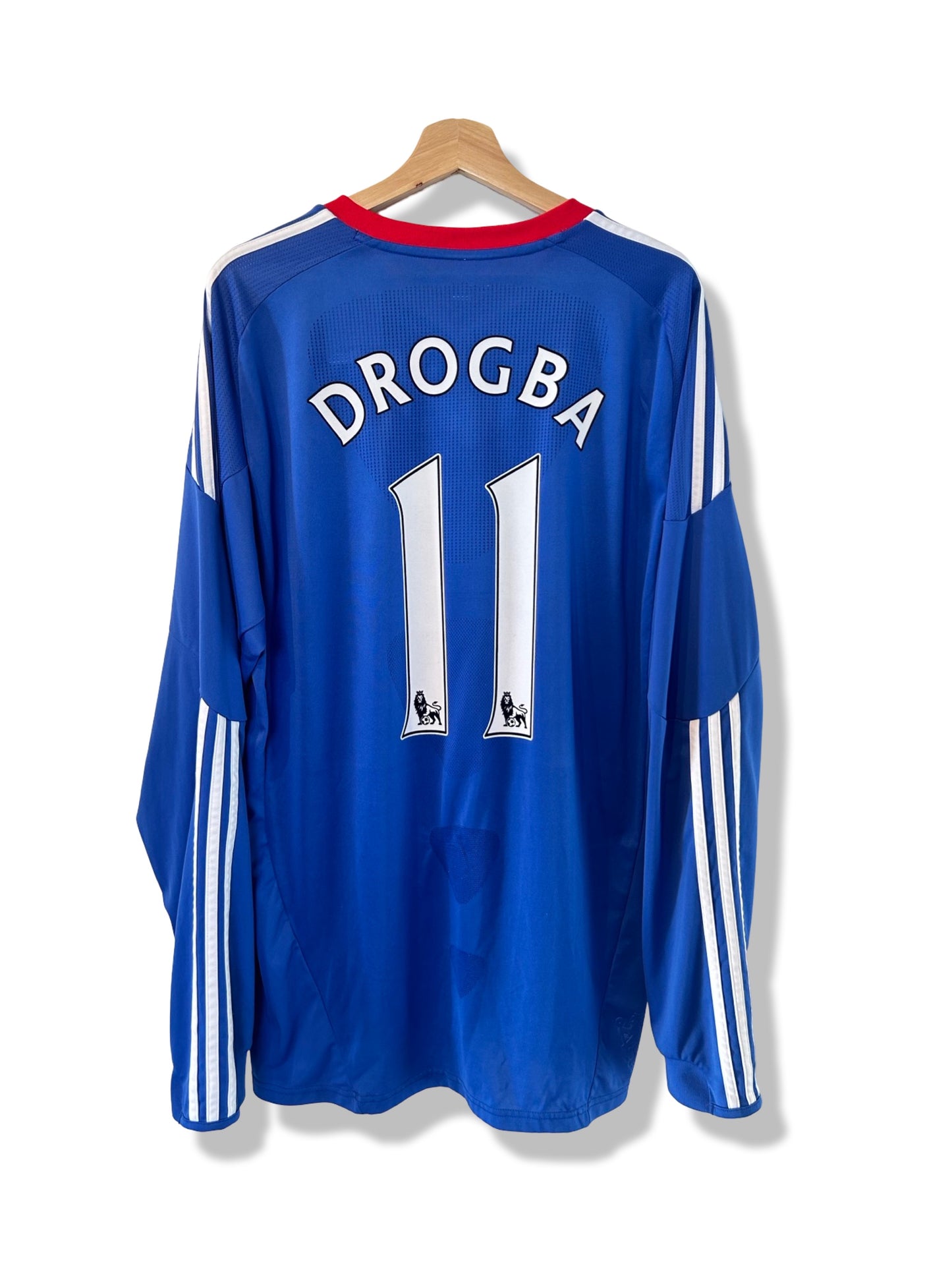 Chelsea 2010-11 Home L/S - Drogba #11 - XL