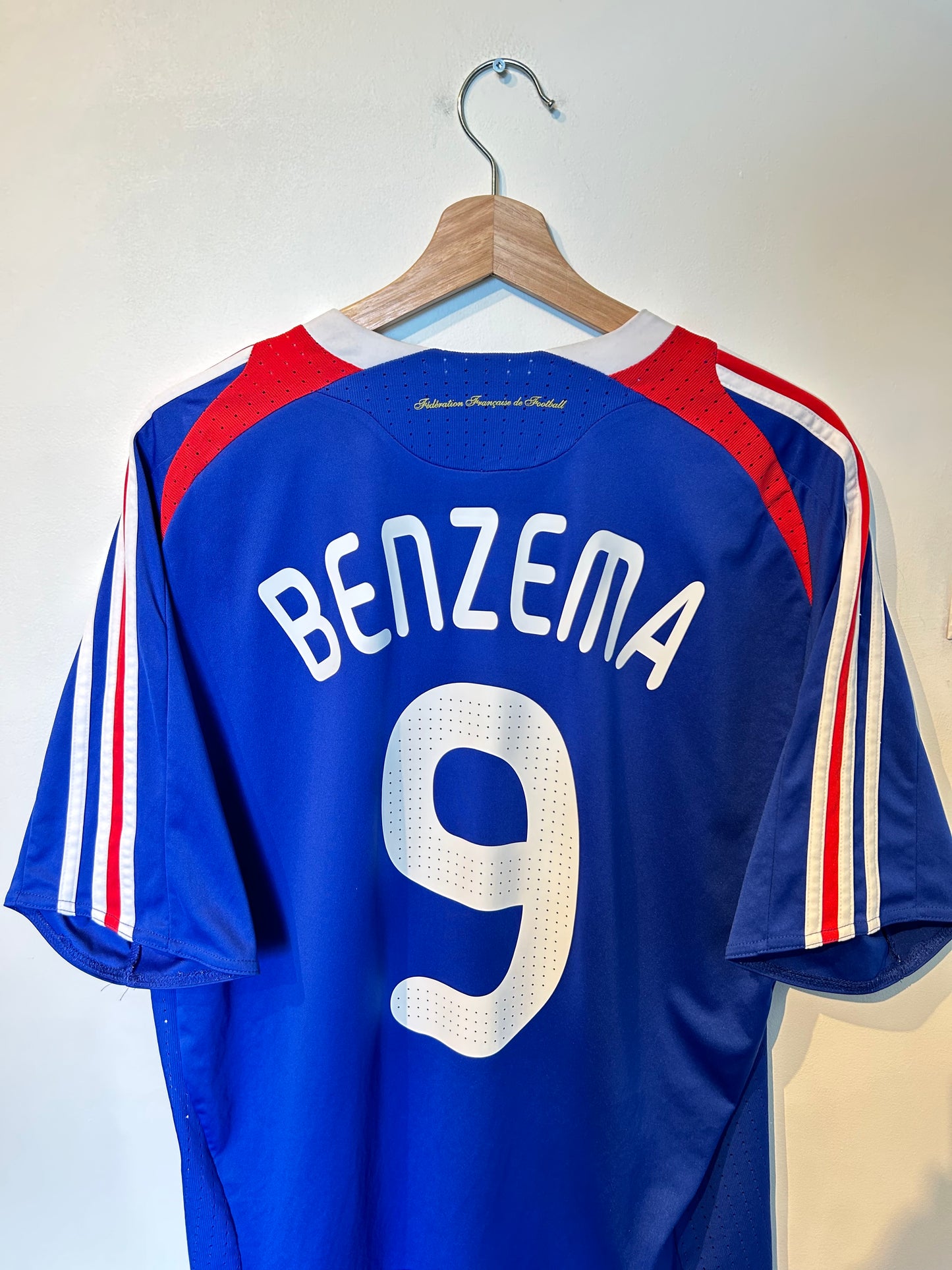France 2007-08 Home Shirt - Benzema #9 - XL