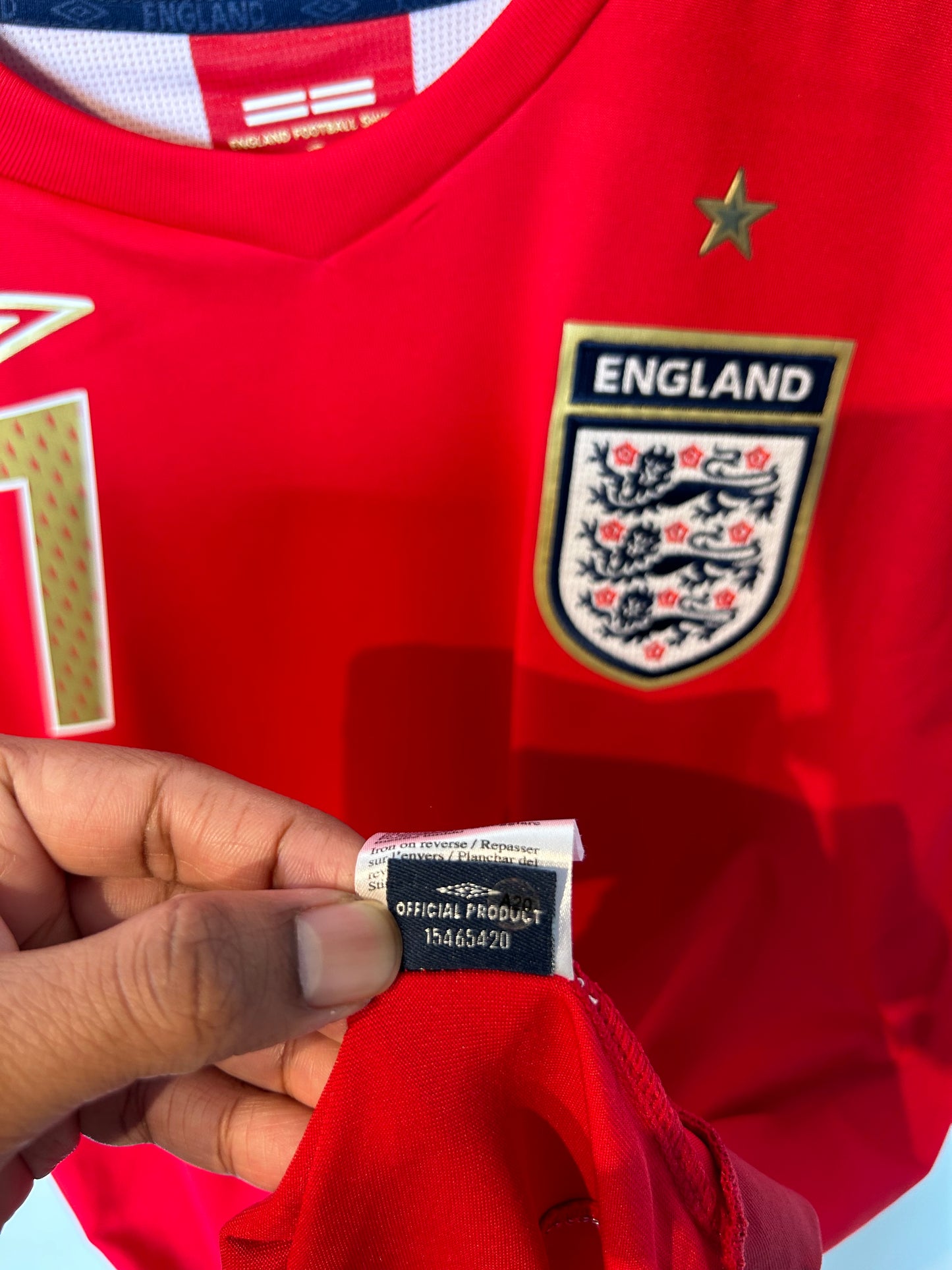 England 2006-08 Away Shirt - Beckham #7 - L