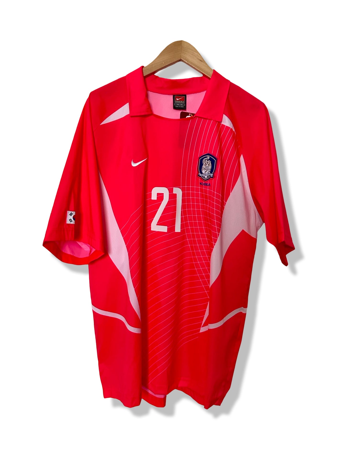 South Korea 2002-03 Home Shirt - J.S. Park #21 - XXL