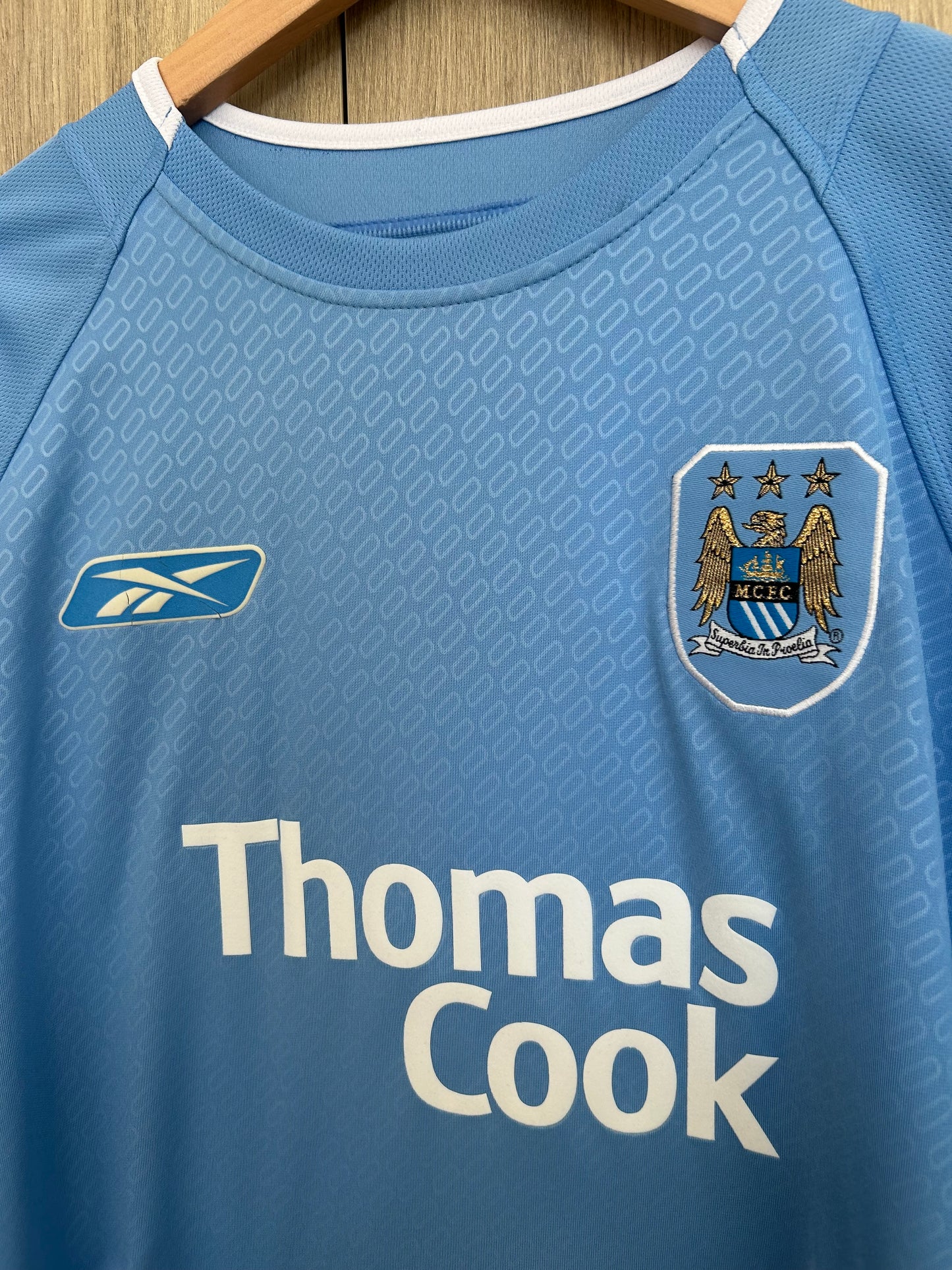 Manchester City 2004-06 Home Shirt L/S - Fowler #8 - L