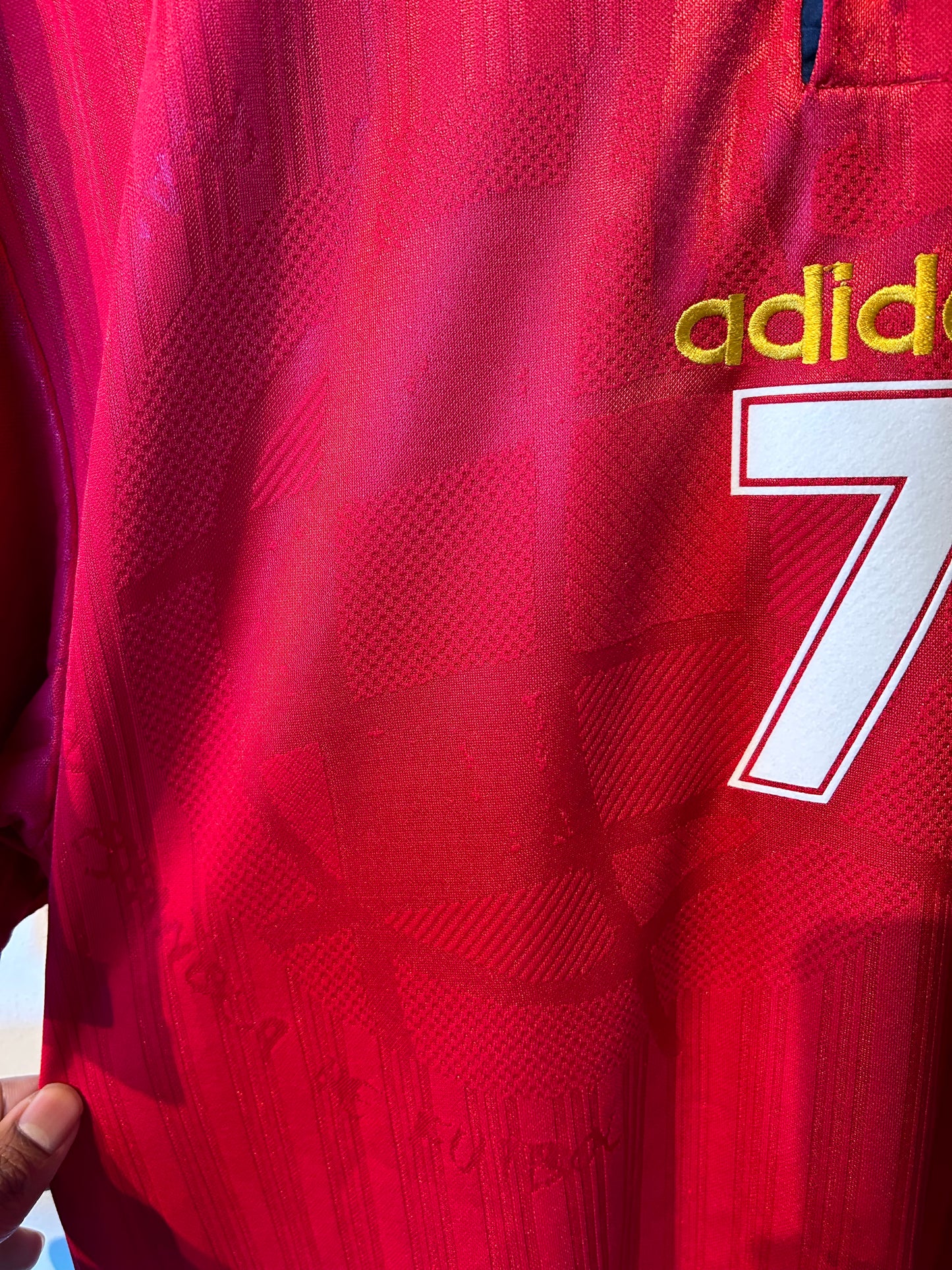 Spain 1996-98 Home Shirt - Guardiola #7 - M