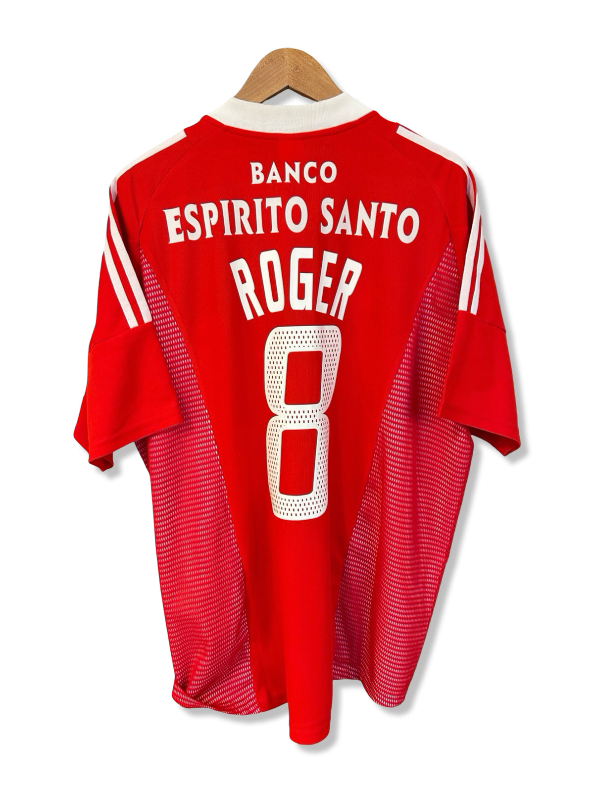 Benfica 2002-03 Home Shirt - Roger #8 - XL