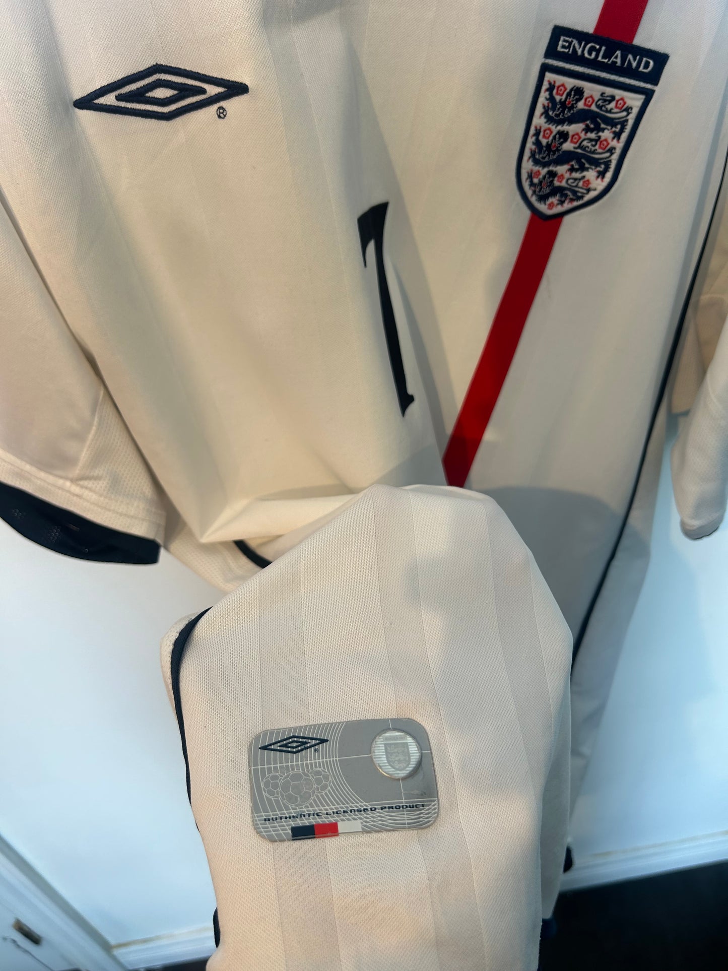 England 2001-03 Home Shirt - Beckham #7 - XL
