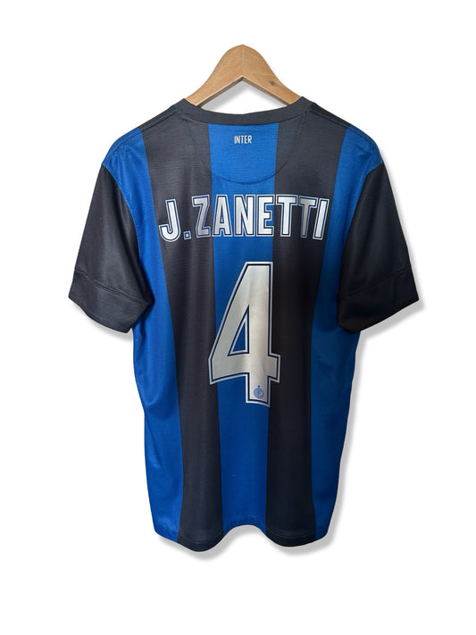 Inter Milan 2012-13 Home Shirt - J. Zanetti #4 - M