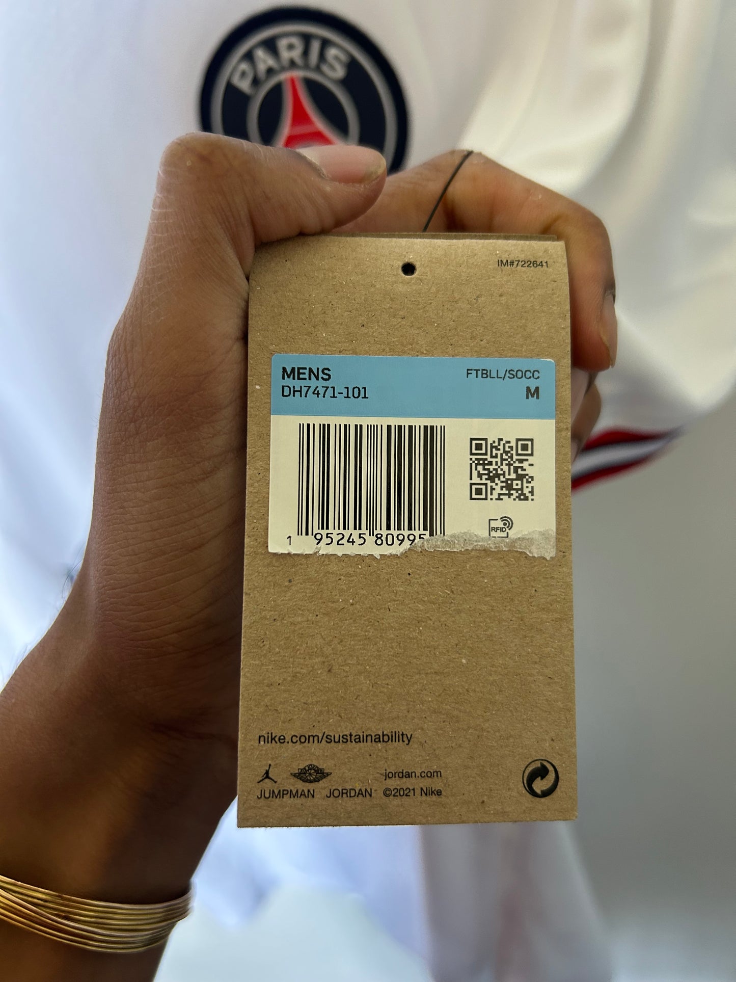 PSG 2021-22 Fourth Shirt BNWT - Neymar Jr. #10 - M